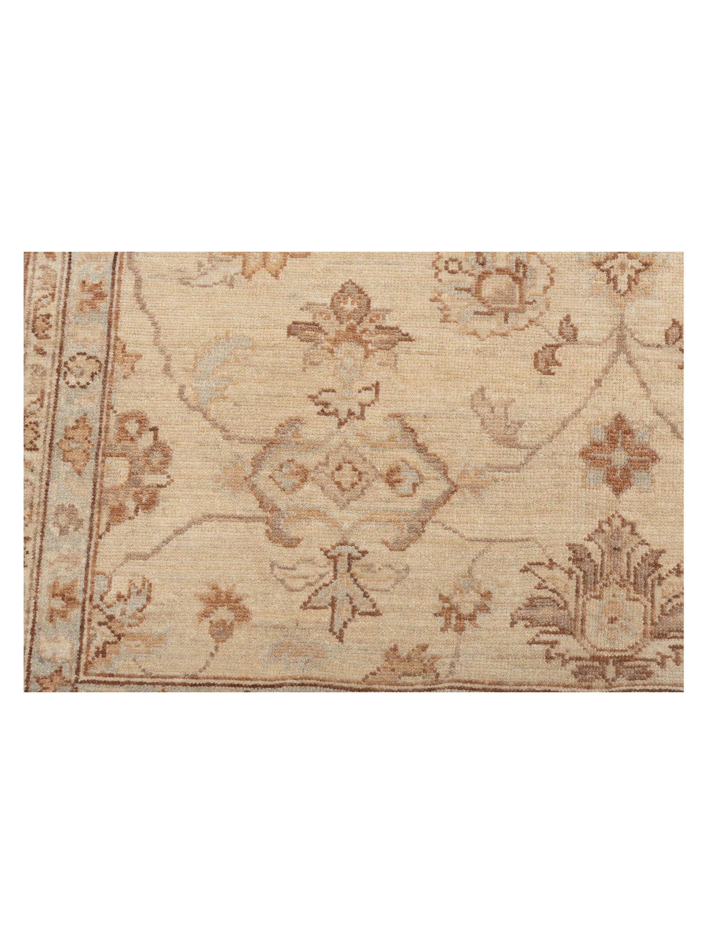 Laila 113143 Ivory Brown 5.10x8.8 Hand Knotted Rug