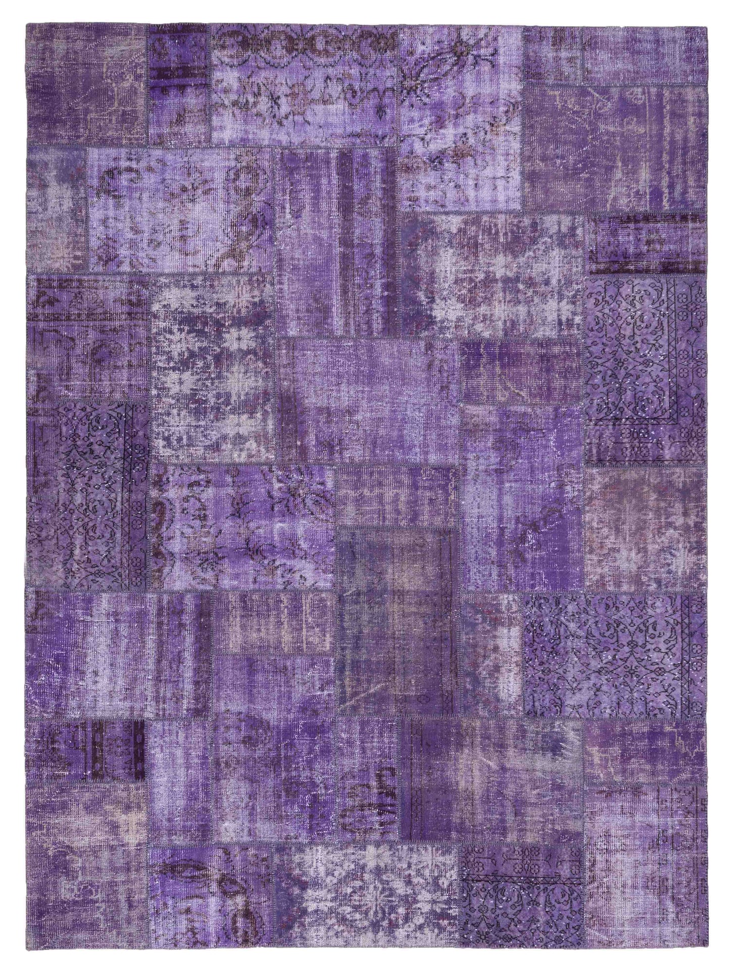 Pasha Turkish Vestige Patchwork Purple Contemporary
