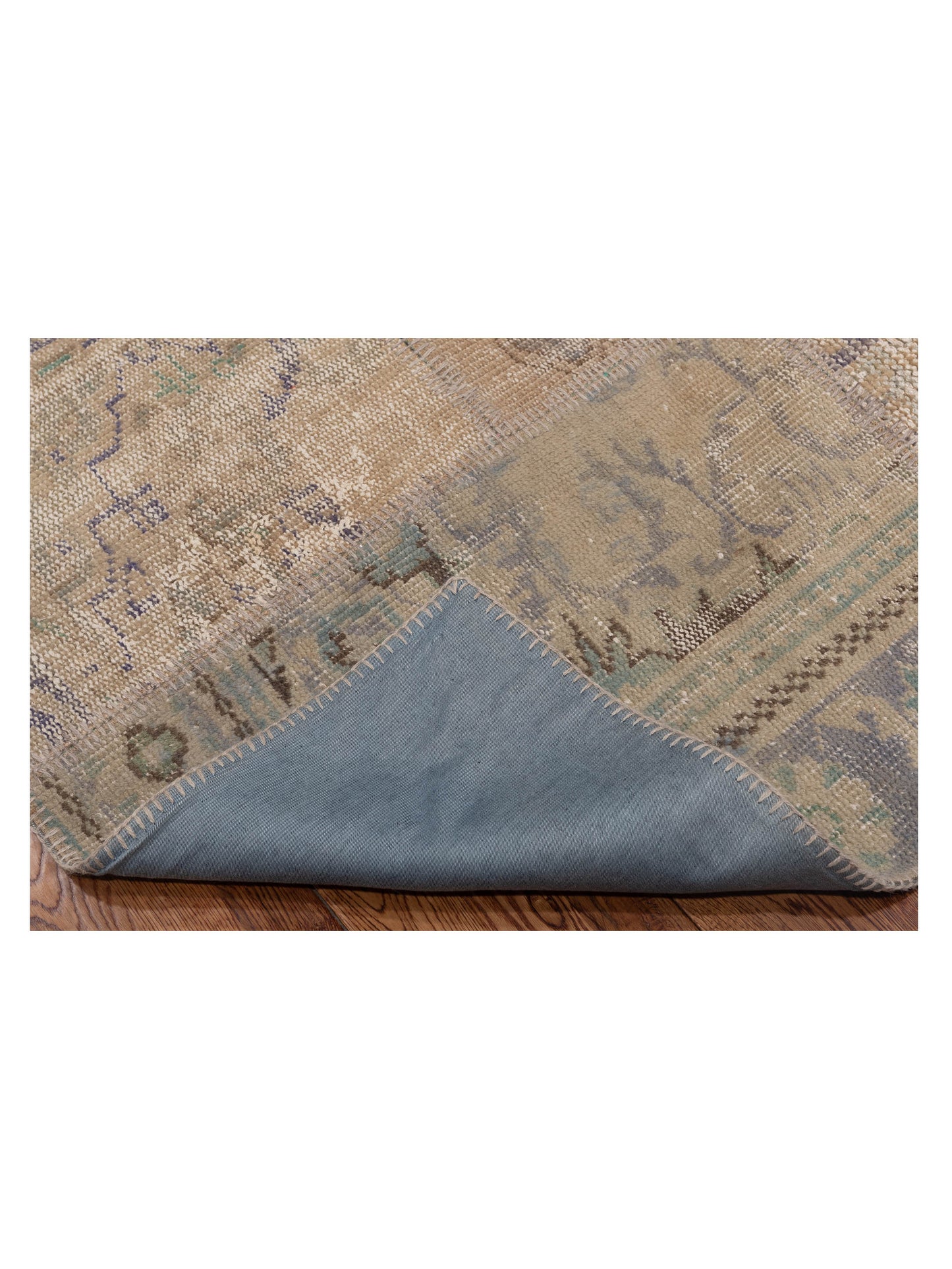 Turkish Vestige Patchwork 113324 Beige 8.3x9.10 Hand Knotted Rug