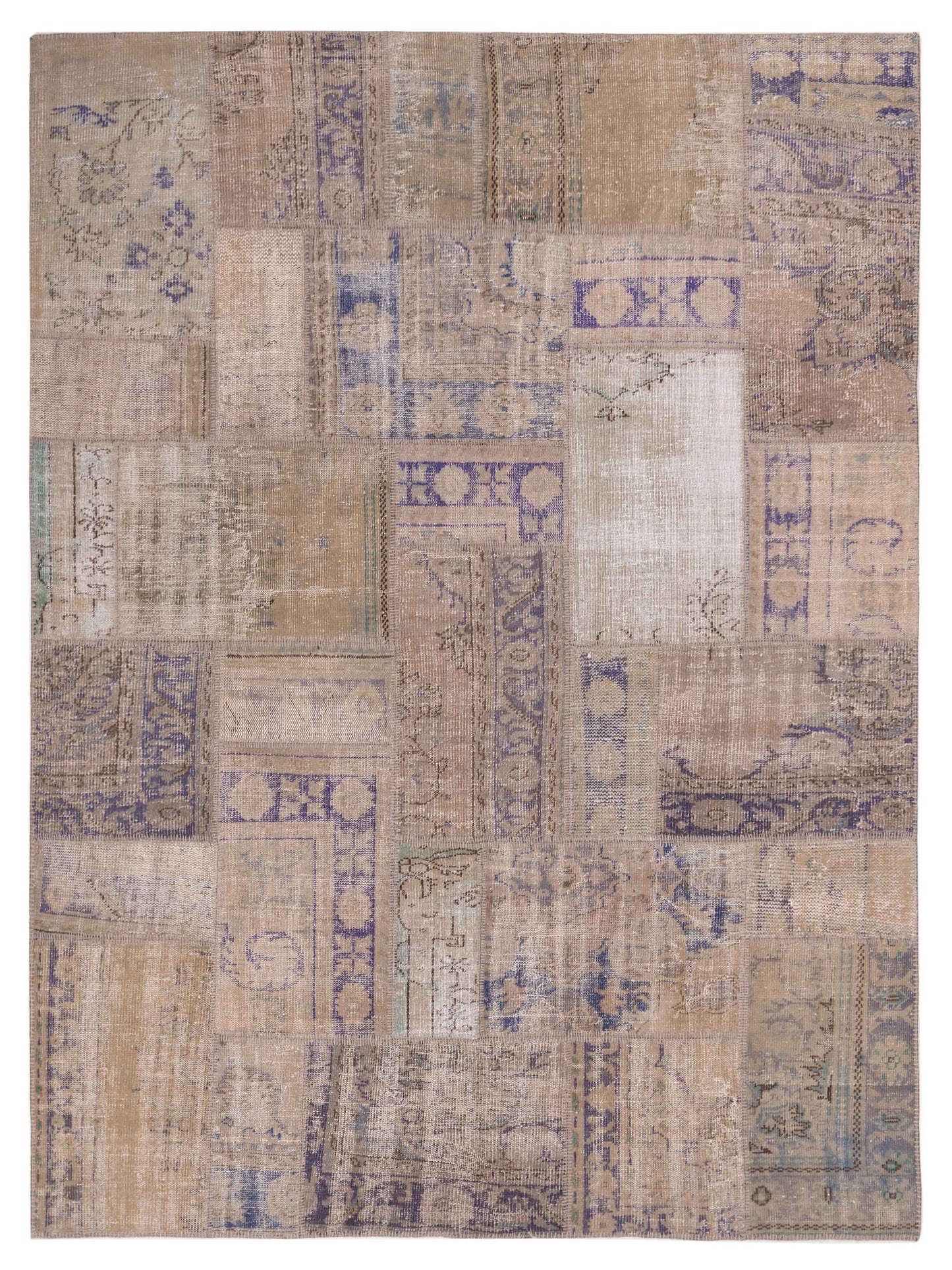 Pasha Turkish Vestige Patchwork Beige Contemporary