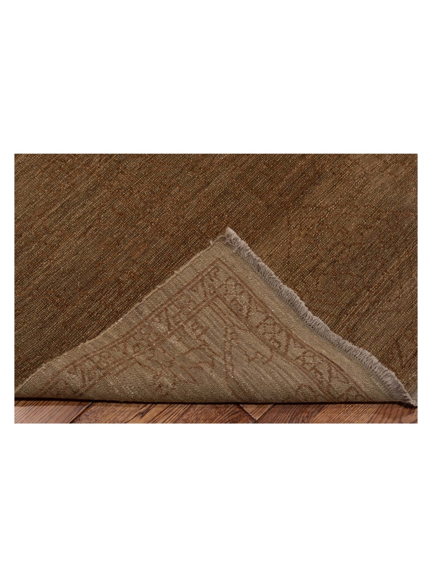 Ceyhan Jade Brown Brown 8.2x9.11 Hand Knotted Rug
