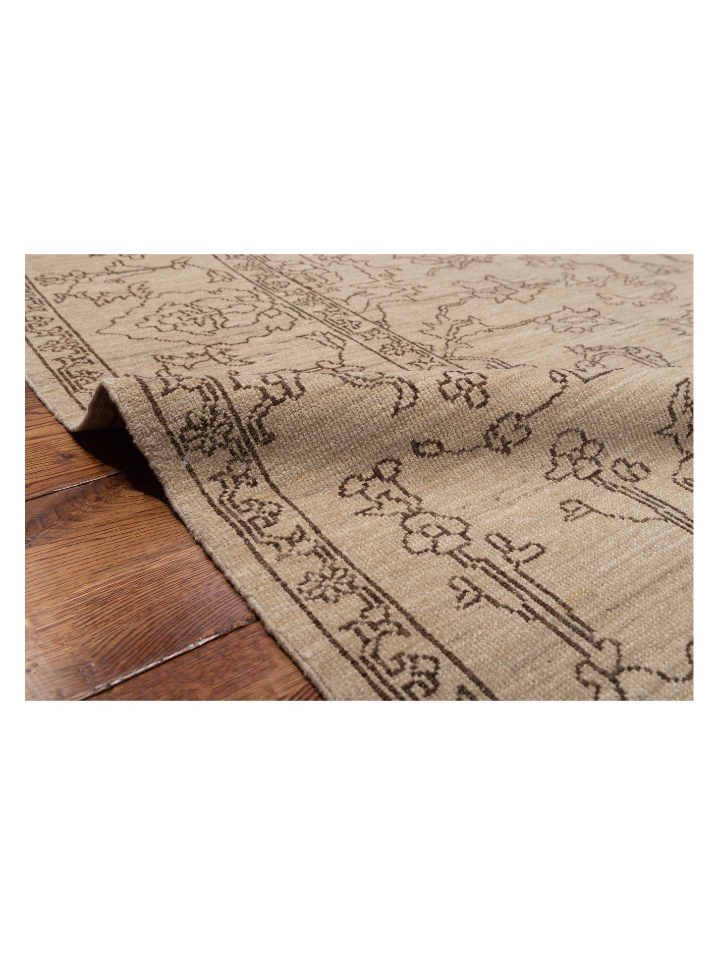 Ceyhan Opal Beige Brown 8.1x9.11 Hand Knotted Rug