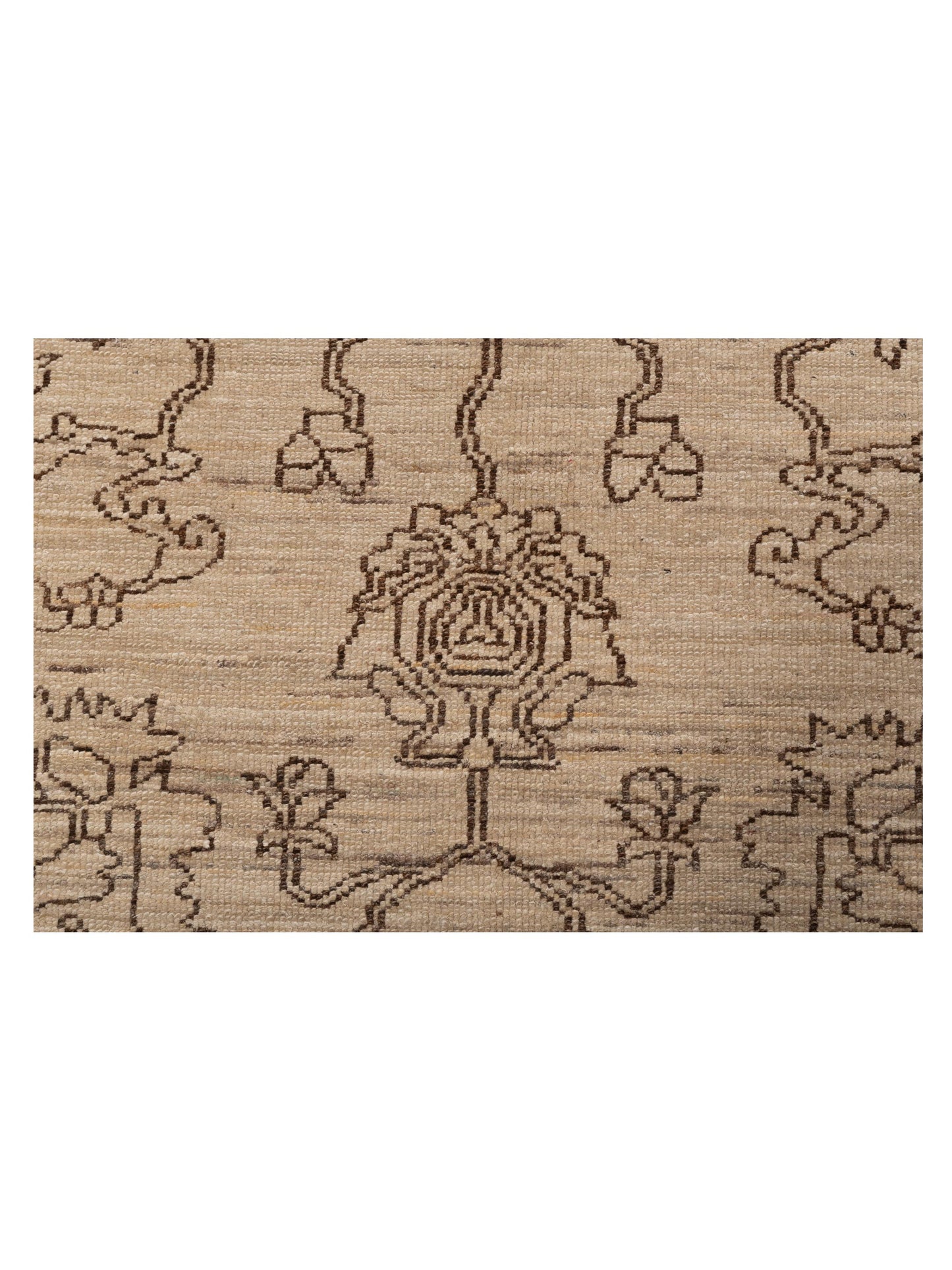 Ceyhan Opal Beige Brown 8.1x9.11 Hand Knotted Rug