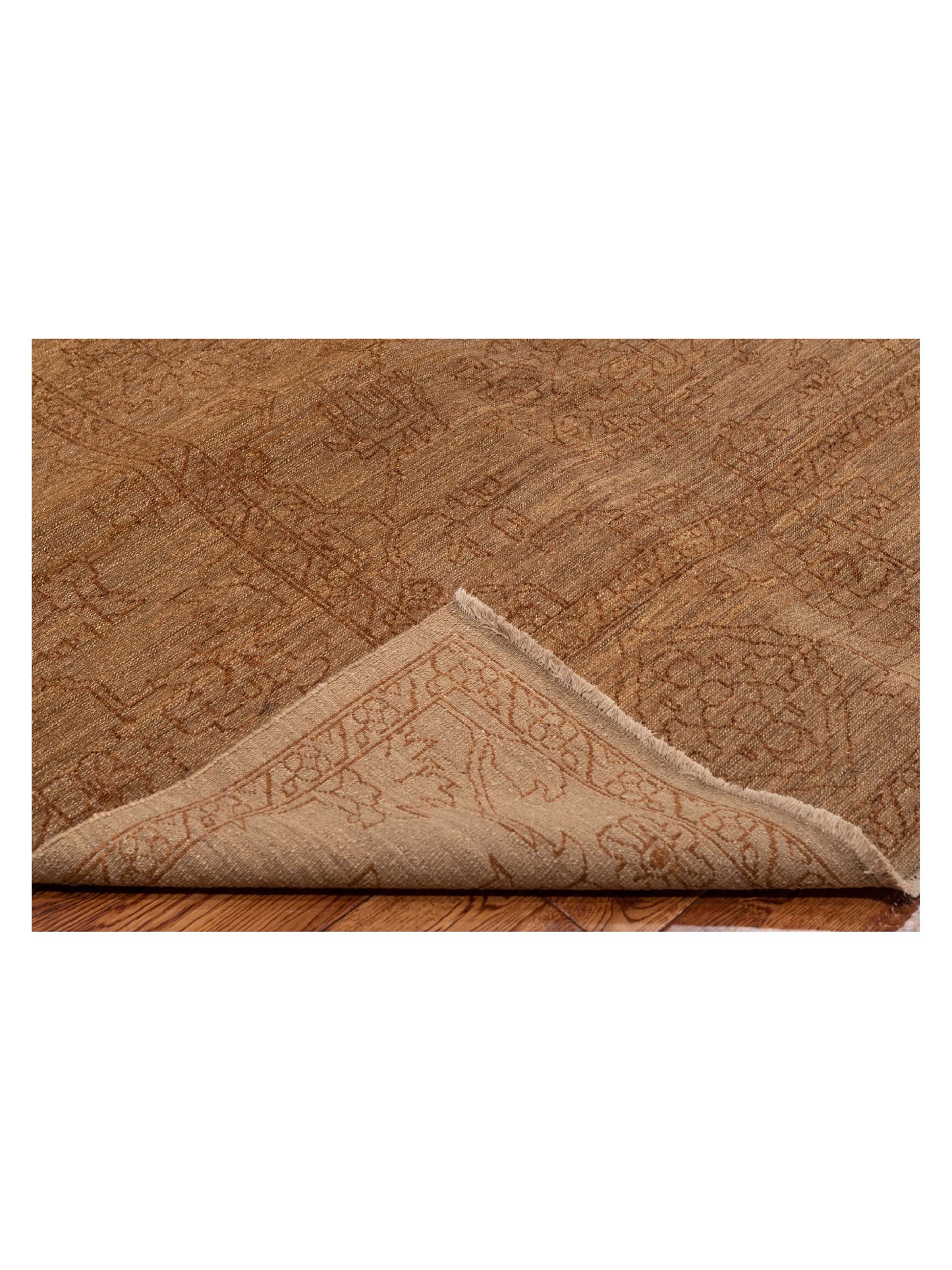 Ceyhan Jade Brown Brown 9.2x11.10 Hand Knotted Rug