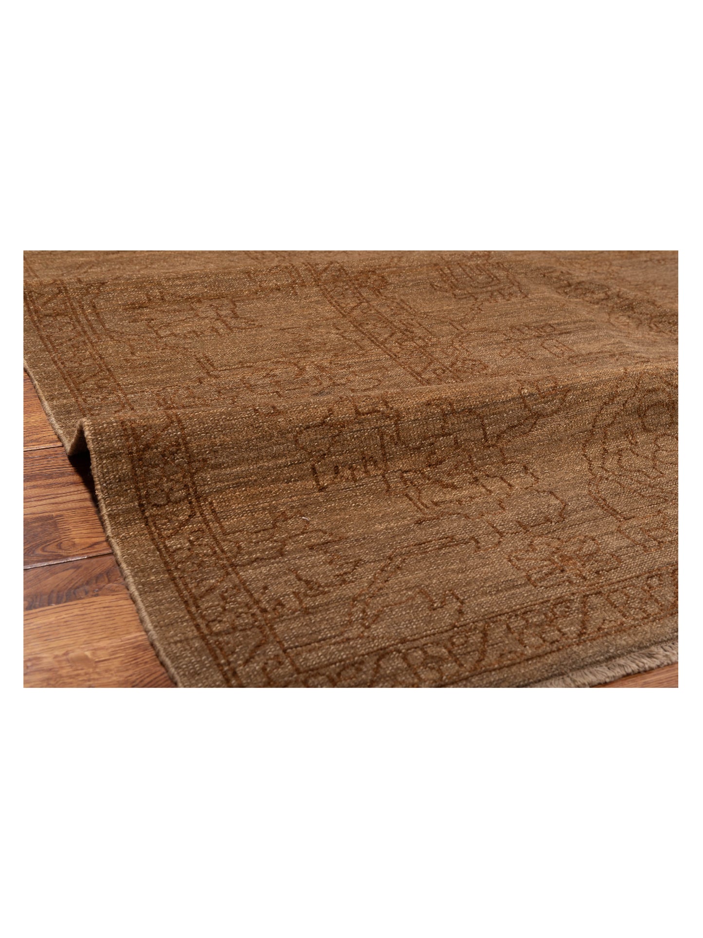 Ceyhan Jade Brown Brown 9.2x11.10 Hand Knotted Rug