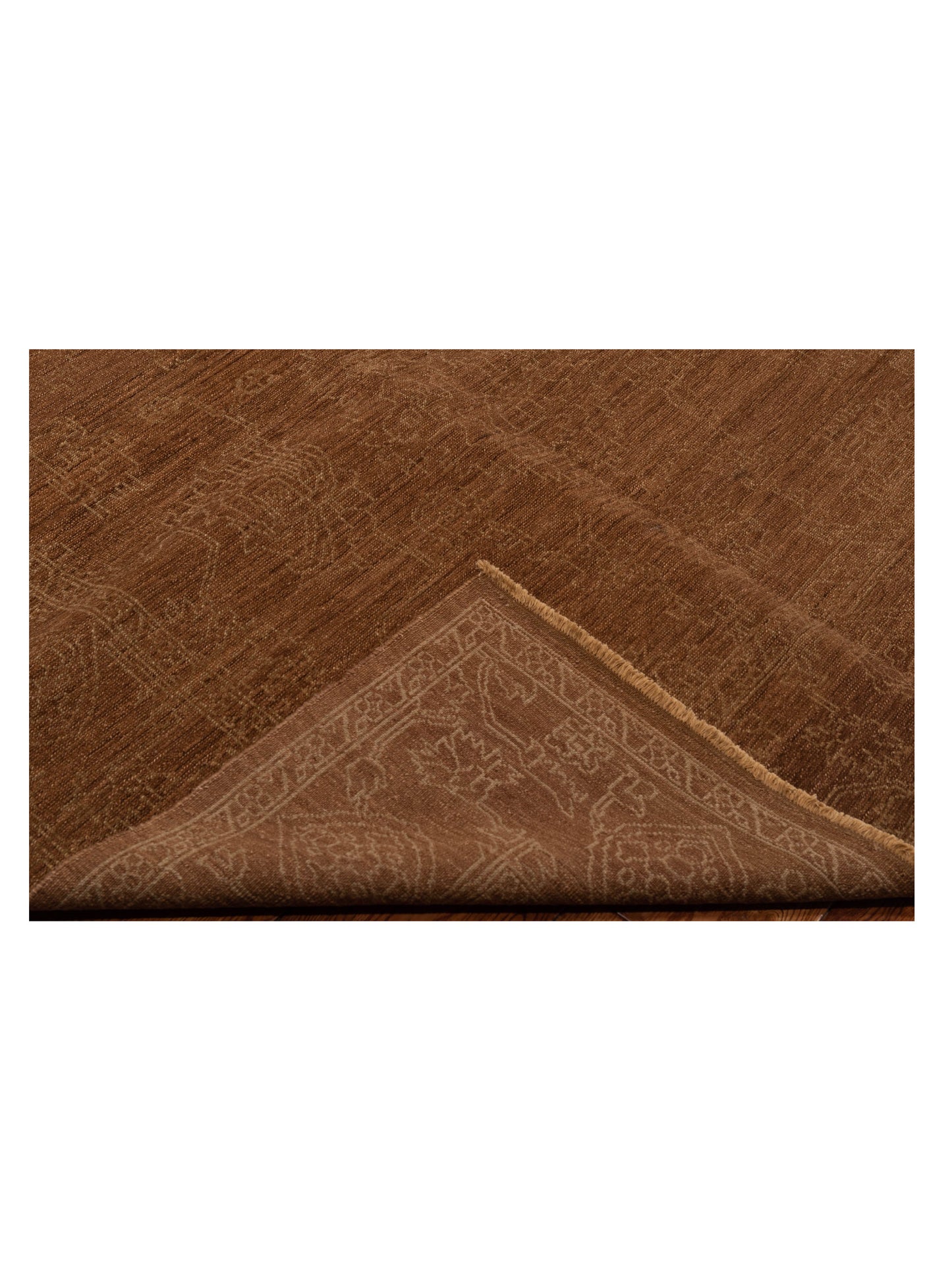 Ceyhan Jade Brown Brown 6.1x9 Hand Knotted Rug
