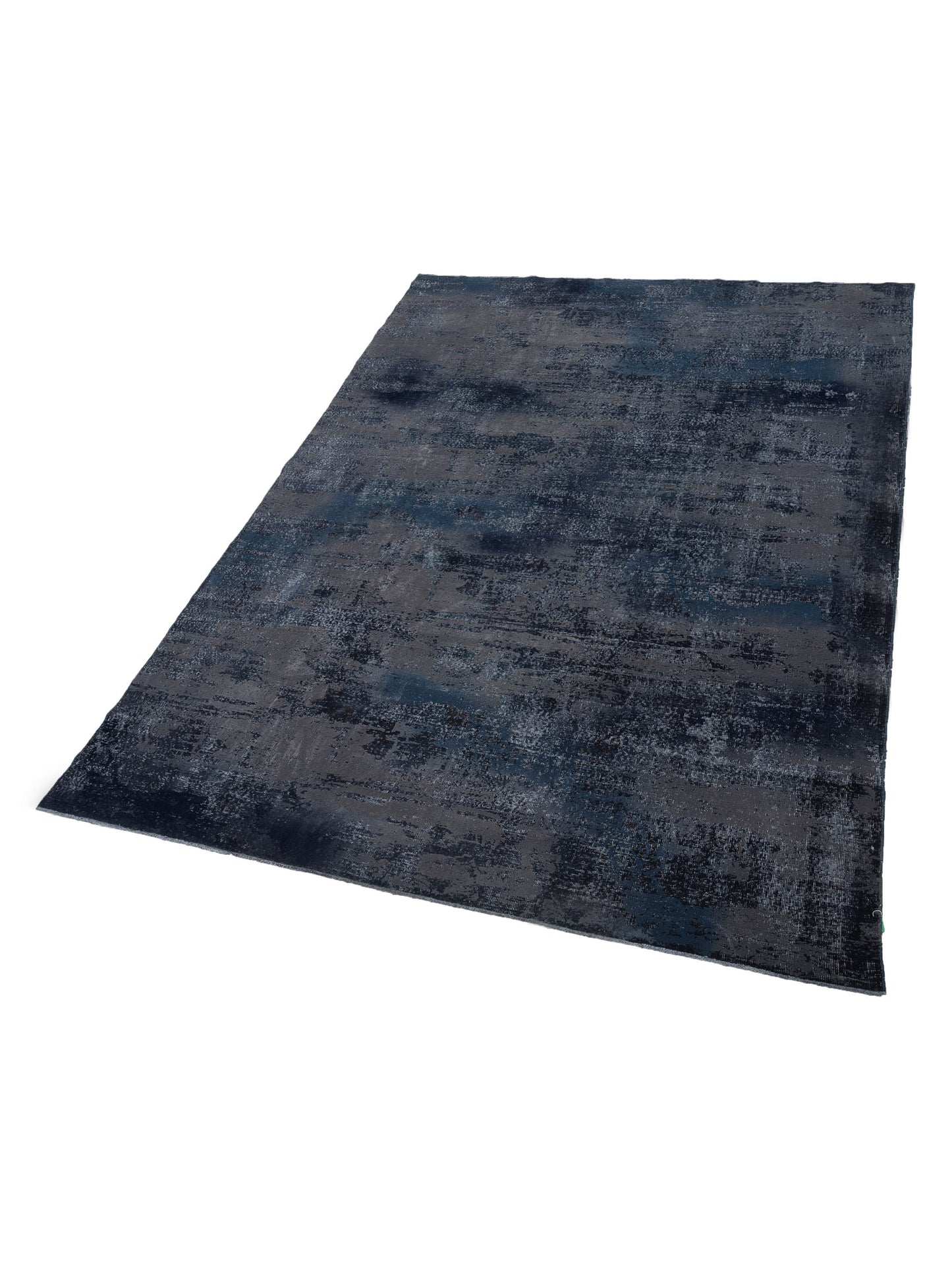 Vintage 113372 Black 8.10x12.6 Hand Knotted Rug