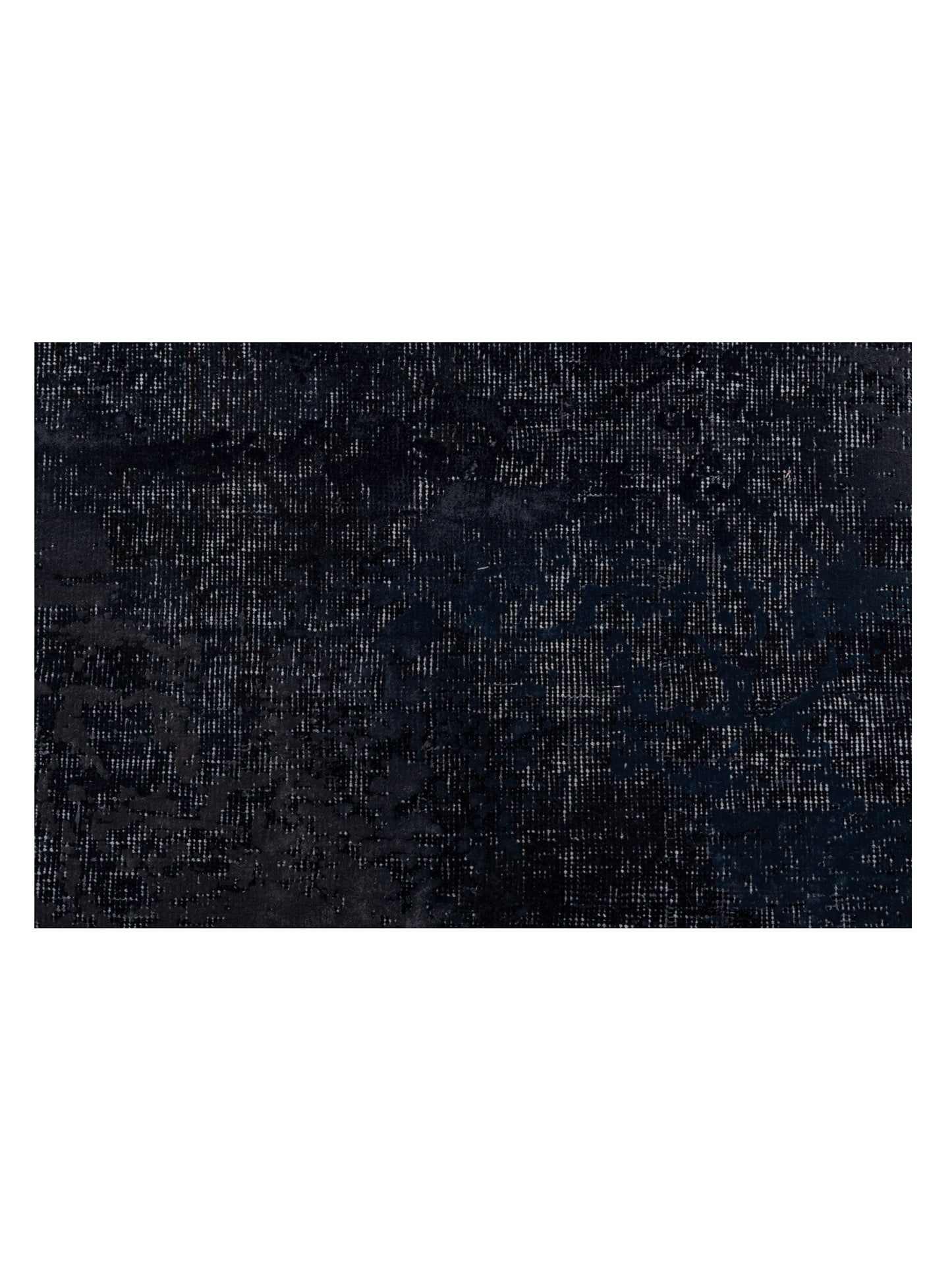 Vintage 113372 Black 8.10x12.6 Hand Knotted Rug