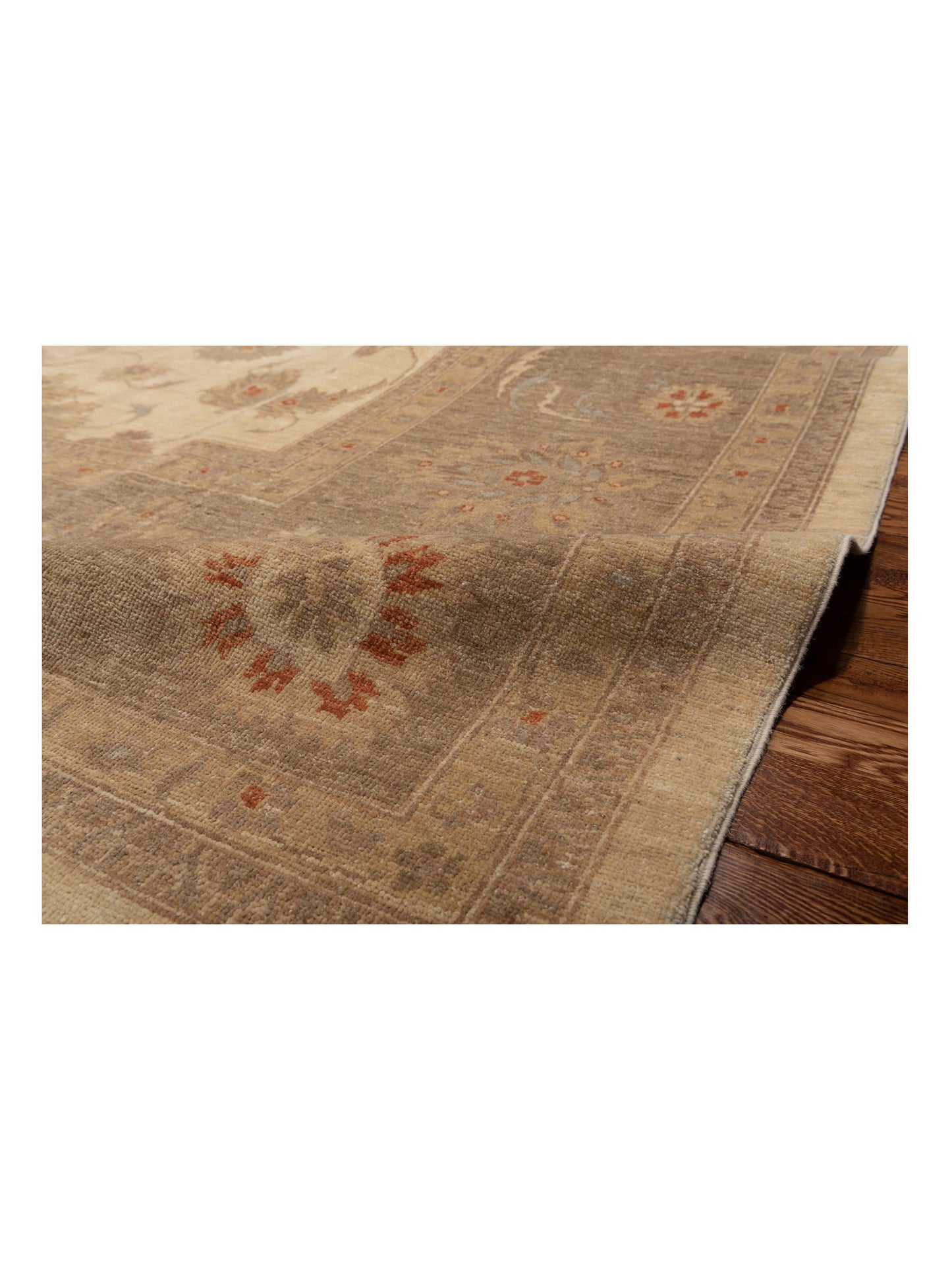 Sultan 113628 Ivory Brown 11.10x15.8 Hand Knotted Rug