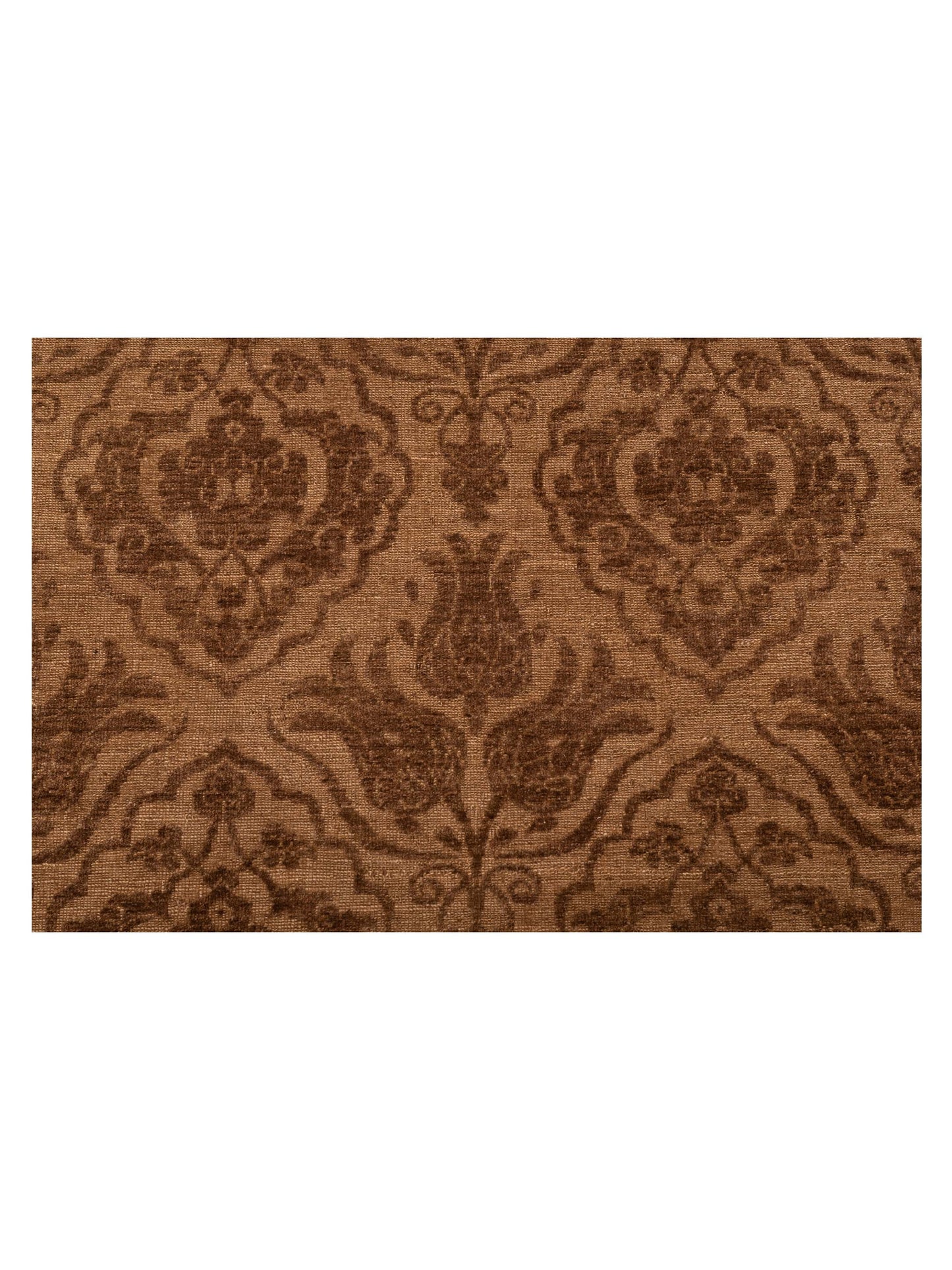 Defne Tulip Brown Dark Brown 9.4x11.8 Hand Knotted Rug