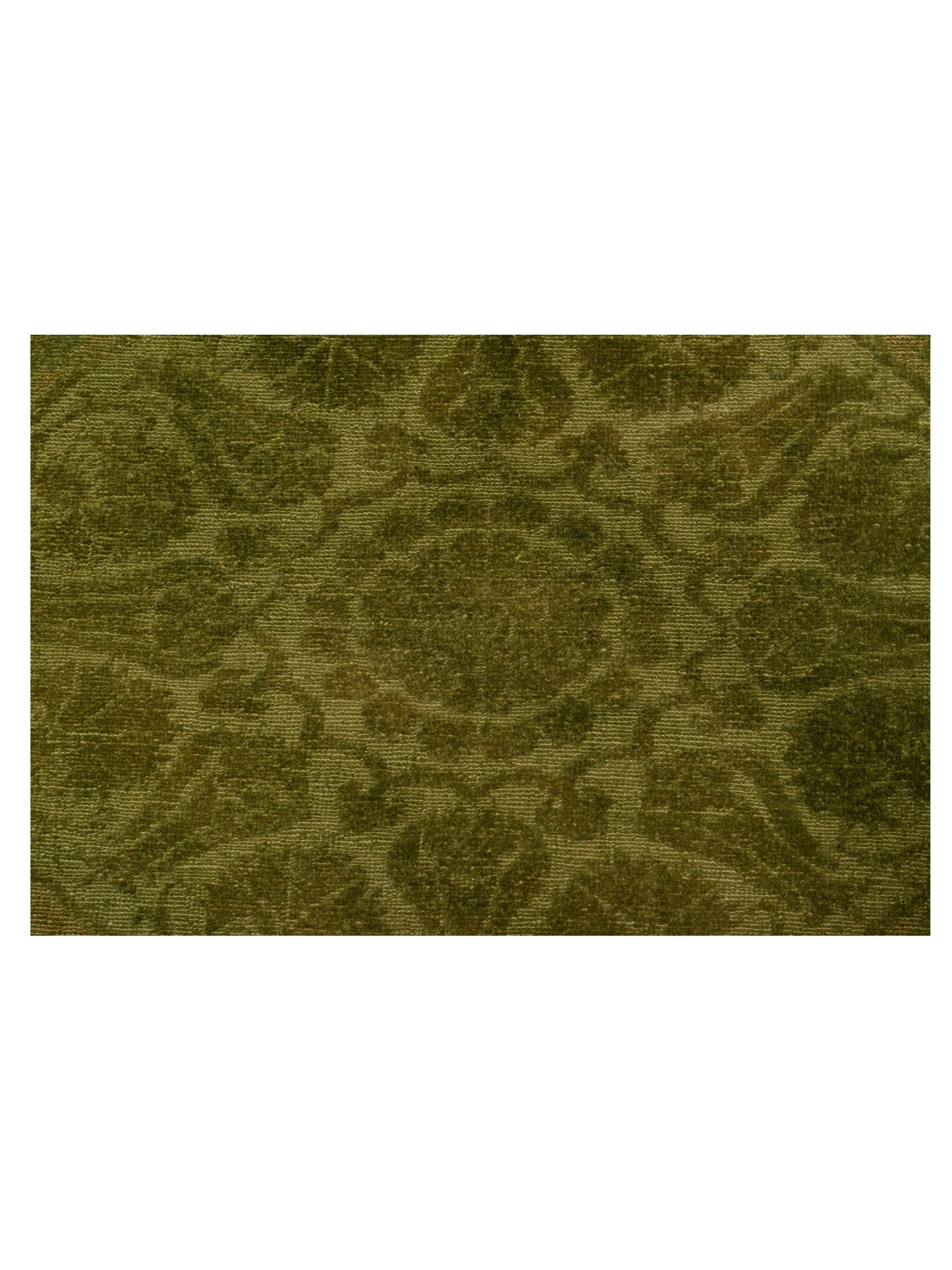 Color Bouquet 113945 Green Green 10.5x13.5 Hand Knotted Rug