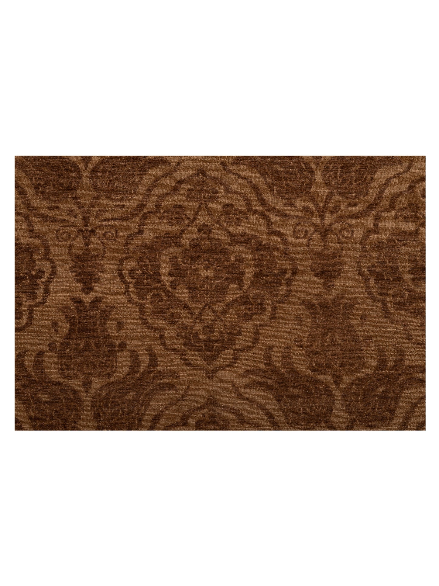 Defne Tulip Brown Dark Brown 14.8x15.7 Hand Knotted Rug