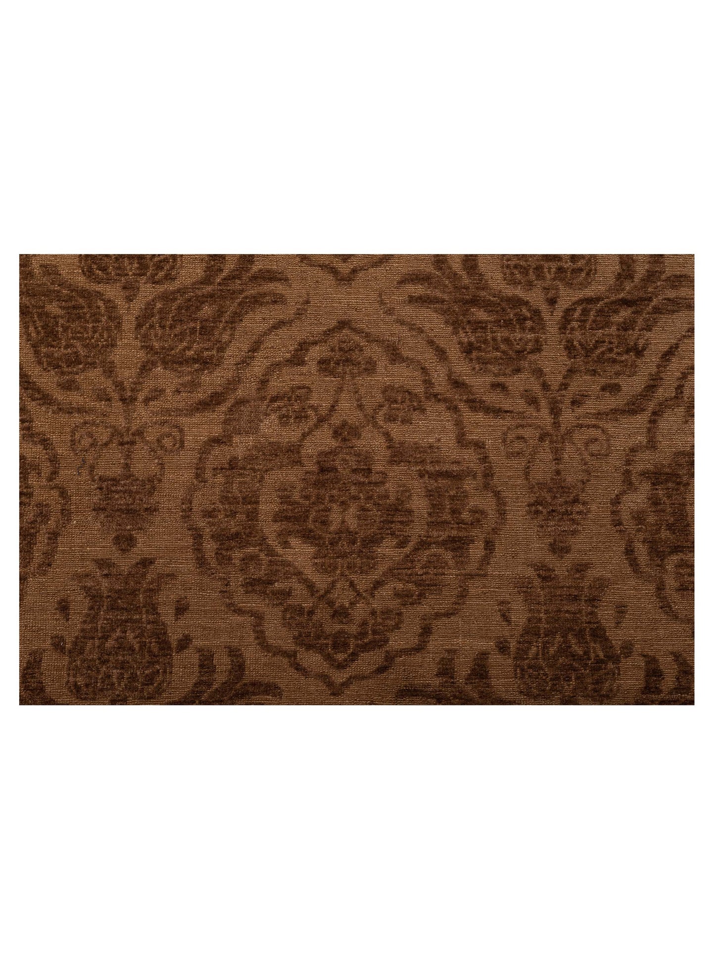 Defne Tulip Brown Dark Brown 11.11x15 Hand Knotted Rug