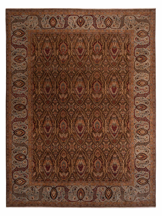 Pasha Firuze  Brown Light Blue Traditional