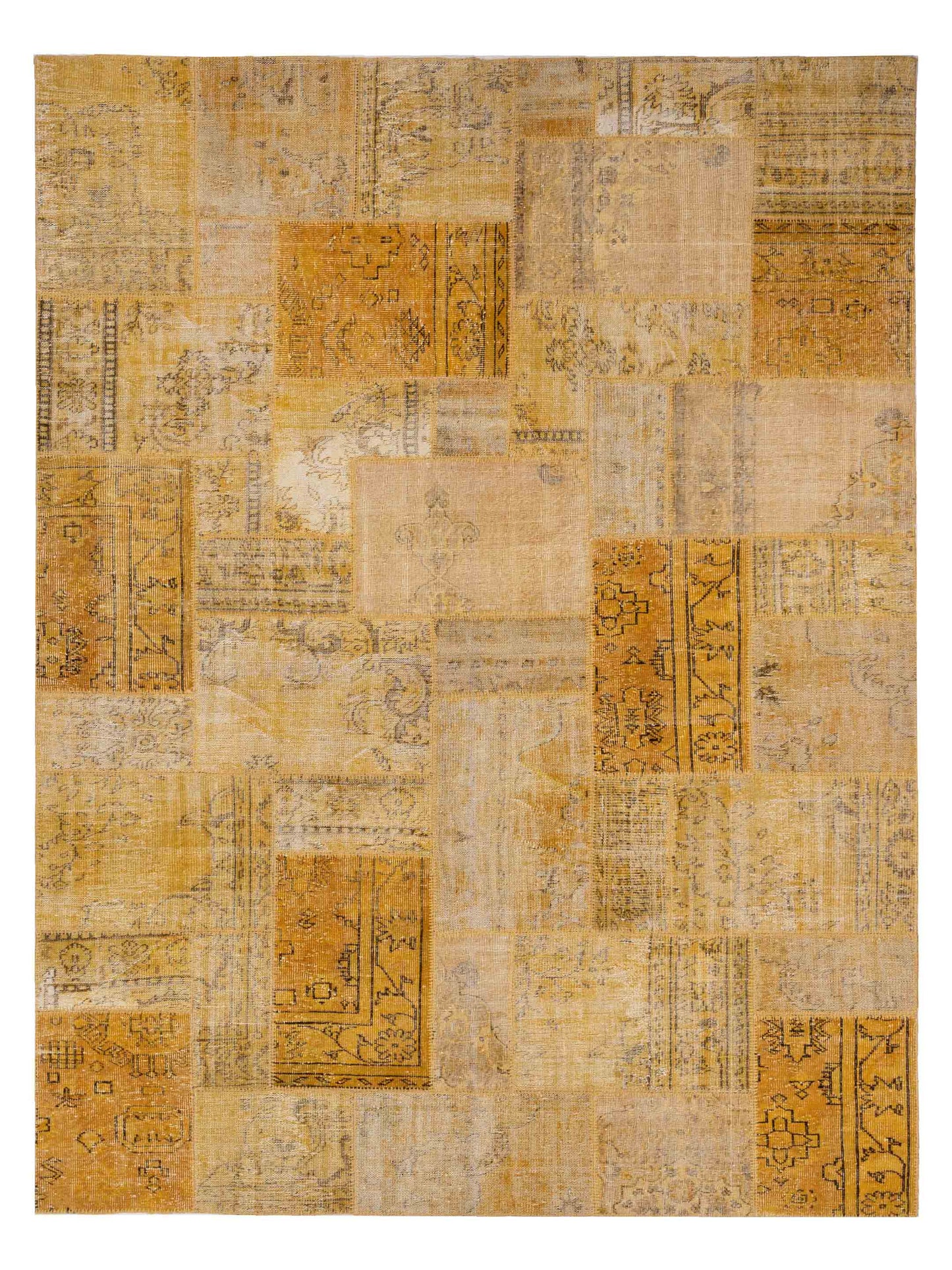 Pasha Turkish Vestige Patchwork Yellow Contemporary