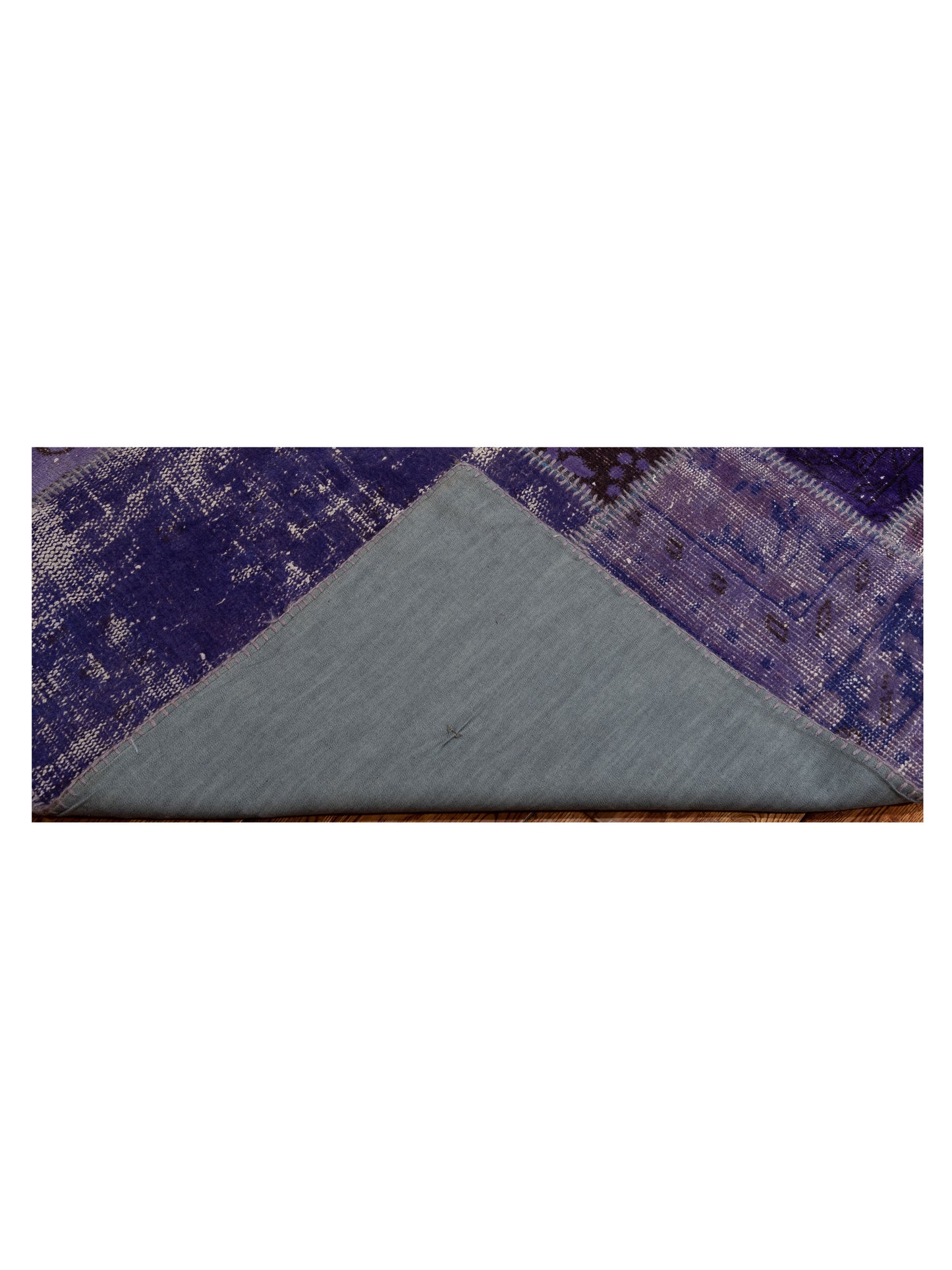 Turkish Vestige Patchwork 114060 Purple 9x12 Hand Knotted Rug