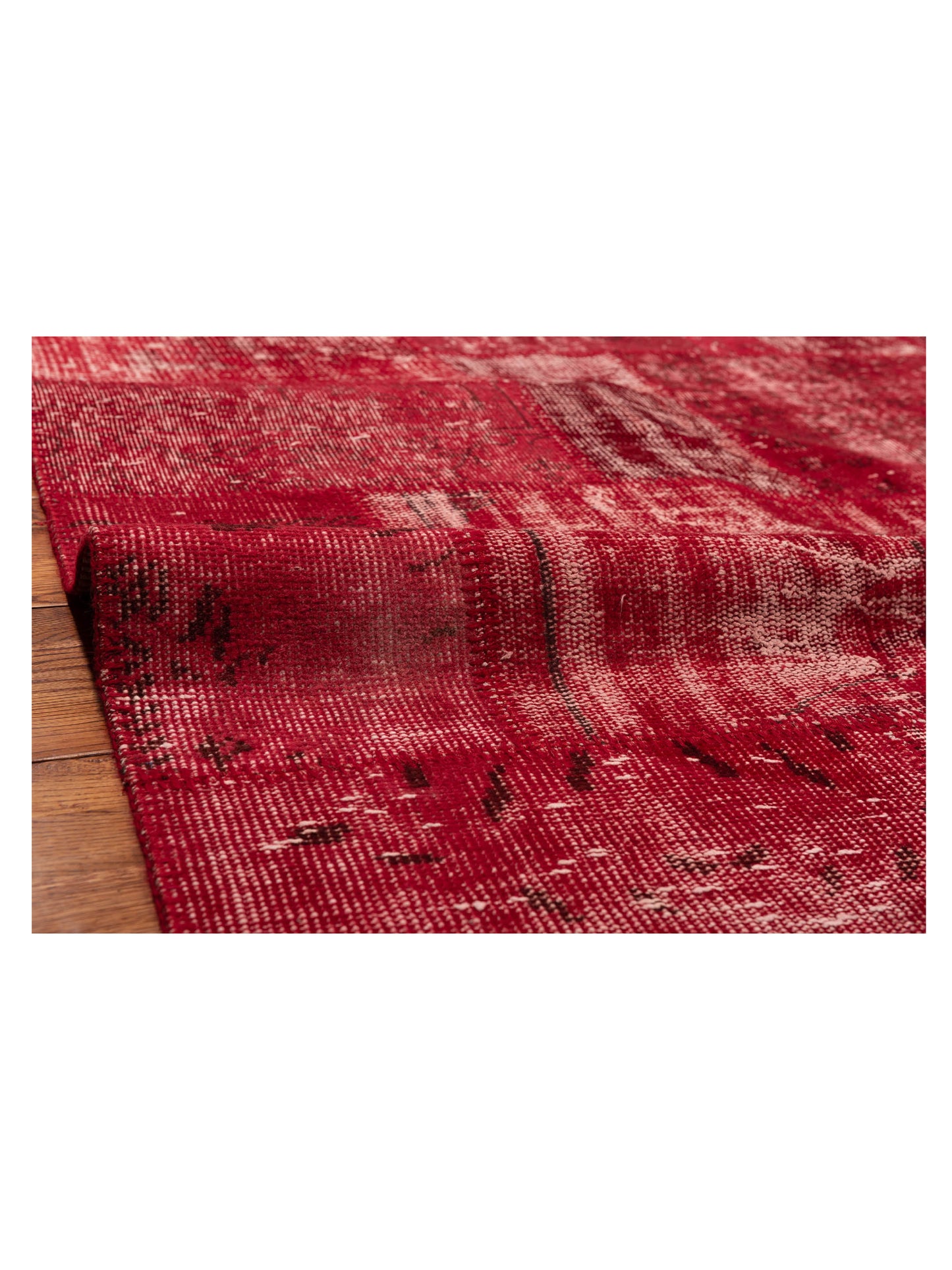 Turkish Vestige Patchwork 114061 Red 9x12 Hand Knotted Rug