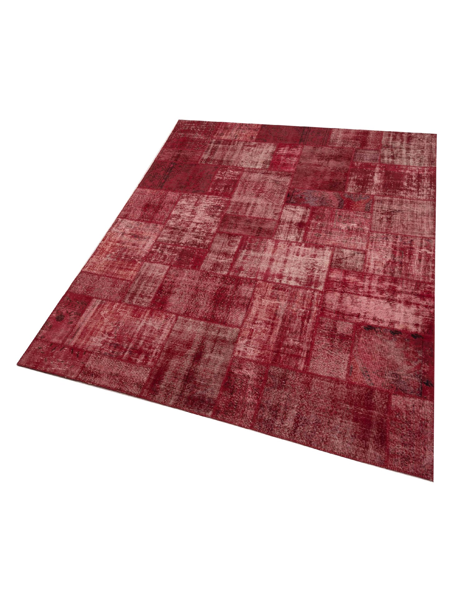 Turkish Vestige Patchwork 114061 Red 9x12 Hand Knotted Rug
