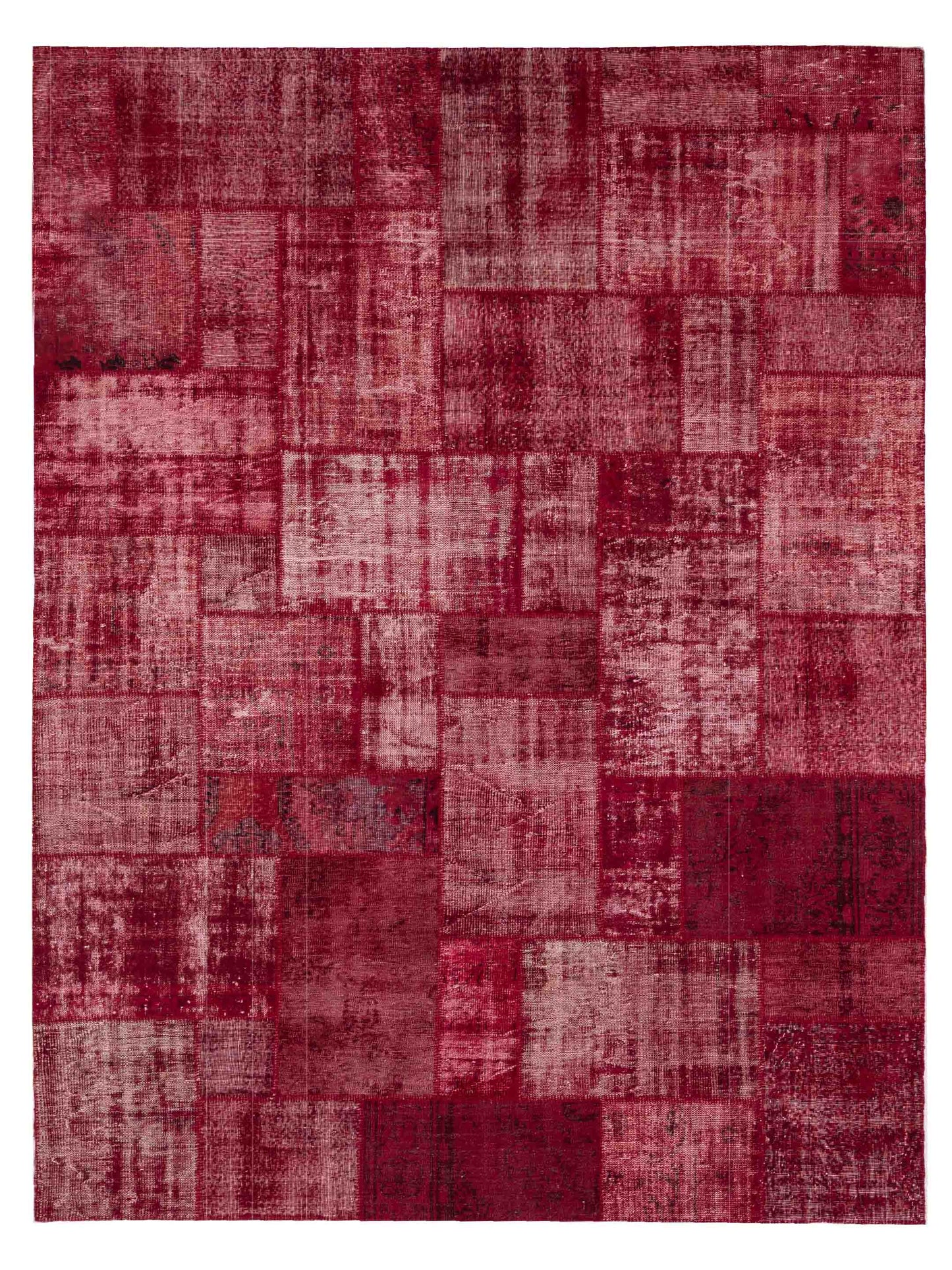 Pasha Turkish Vestige Patchwork Red Contemporary