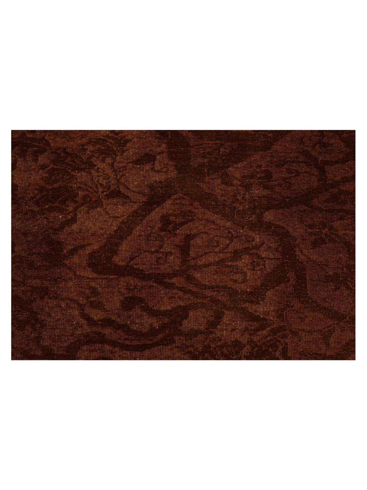 Vintage 114213 Dark Brown 6.8x7.9 Hand Knotted Rug