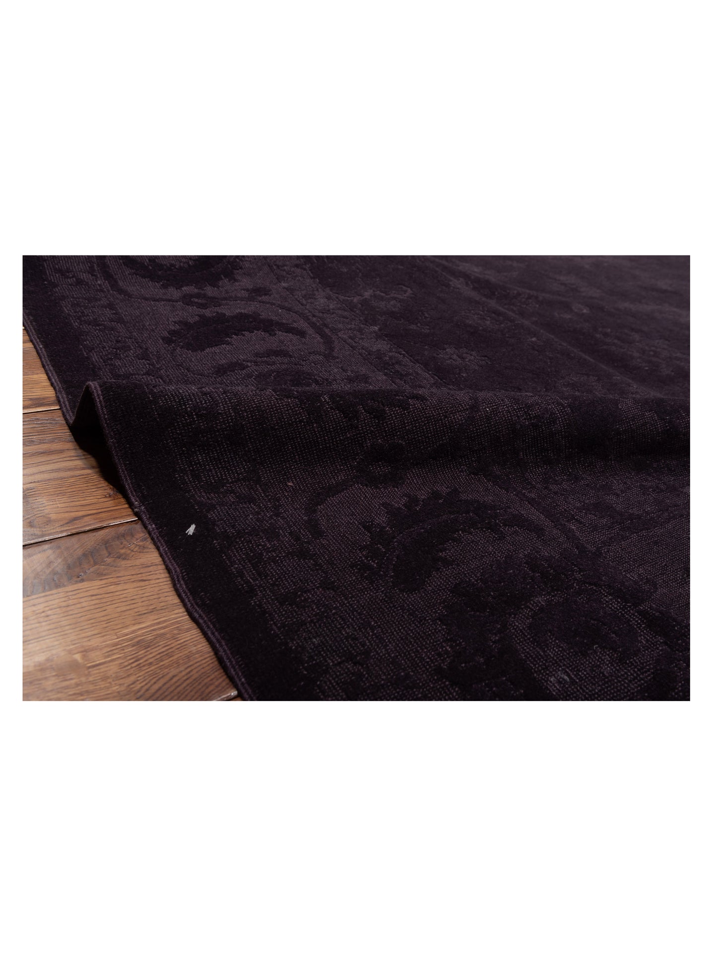 Vintage 114222 Plum 9.4x12.4 Hand Knotted Rug
