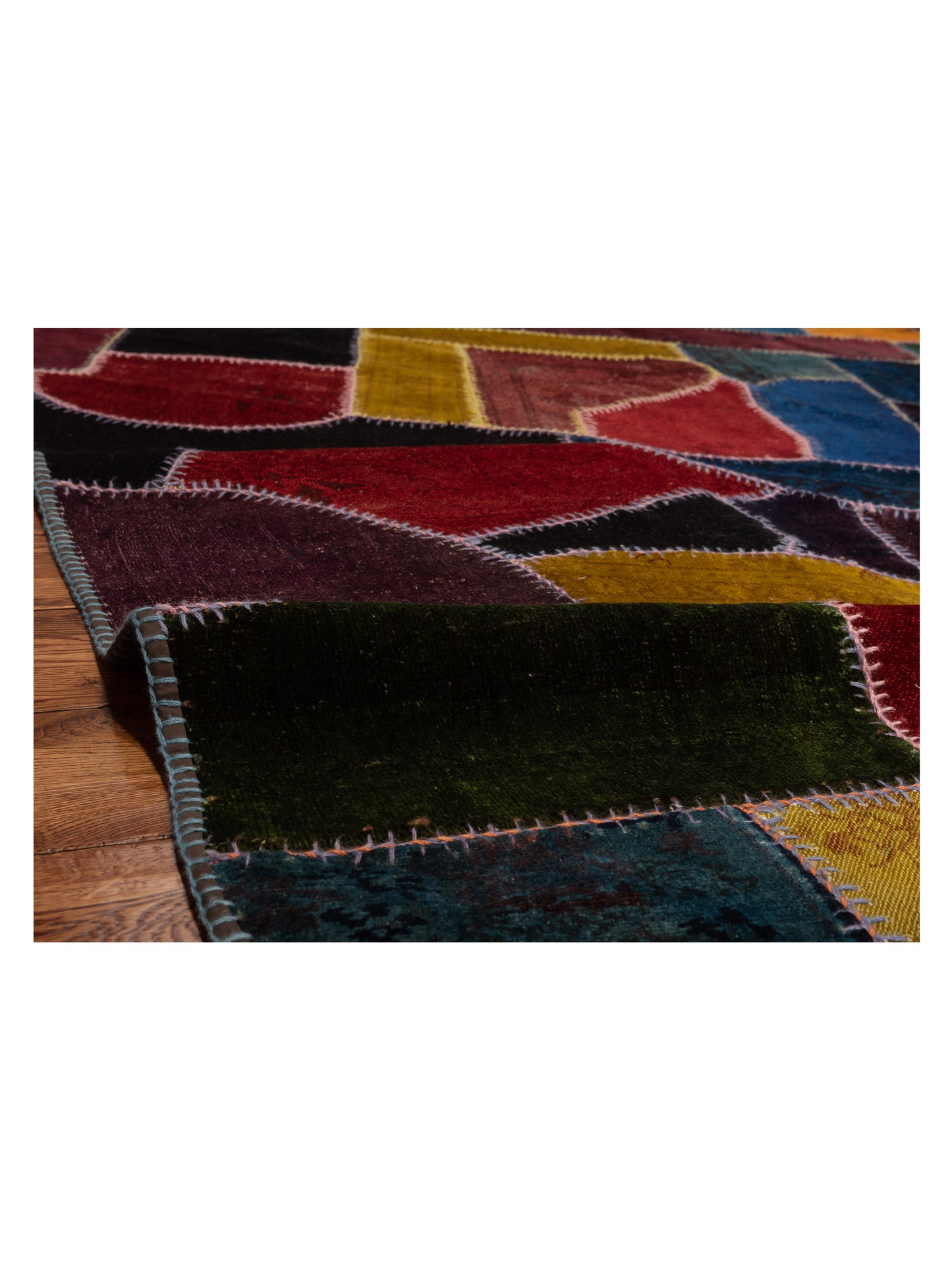 Turkish Vestige Patchwork 114236 Multi 8x11.6 Hand Knotted Rug