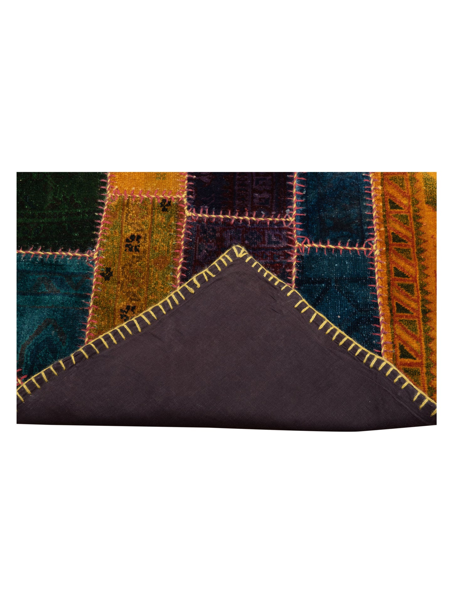 Turkish Vestige Patchwork 114237 Multi 10.5x13 Hand Knotted Rug