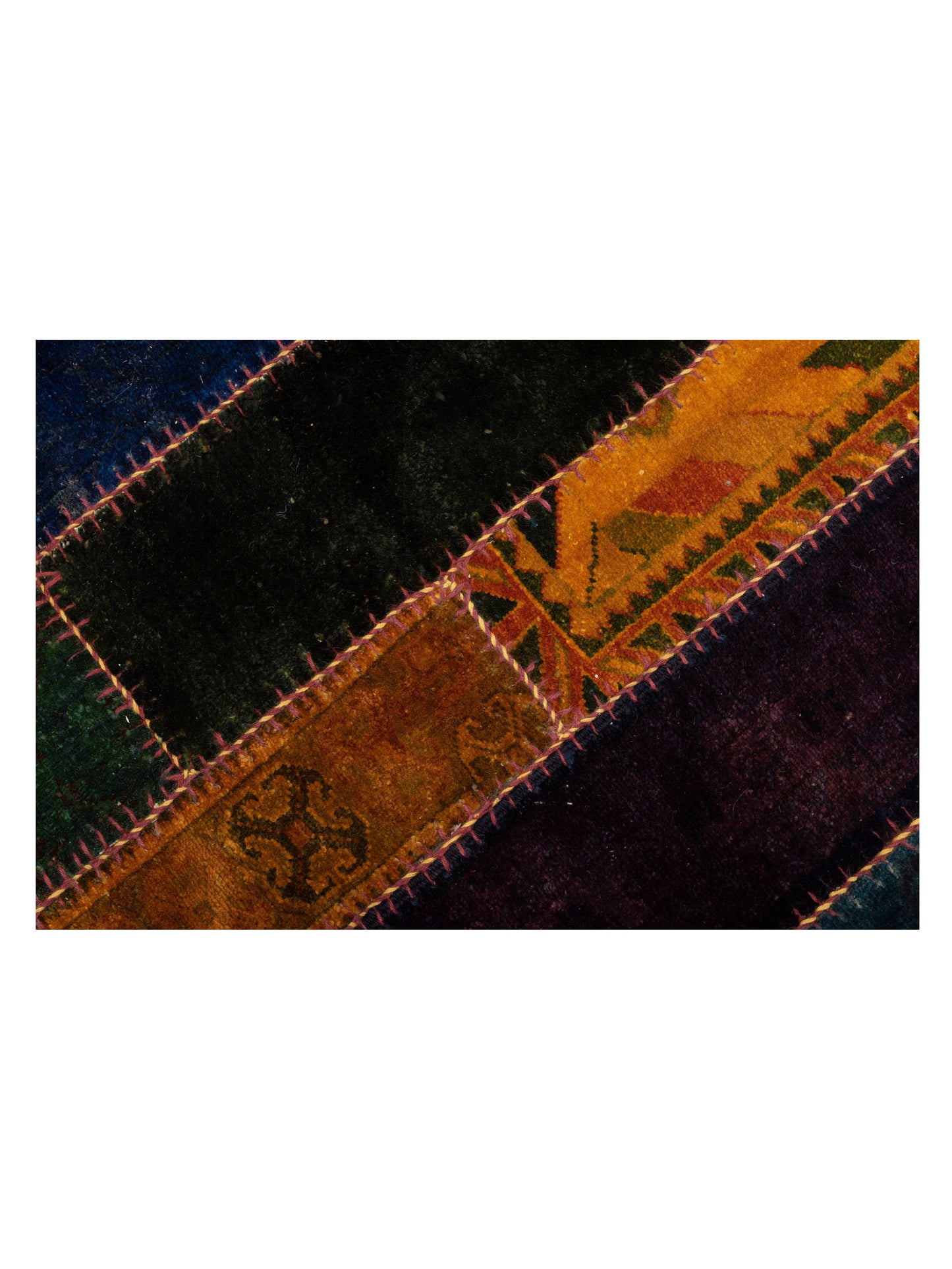 Turkish Vestige Patchwork 114237 Multi 10.5x13 Hand Knotted Rug