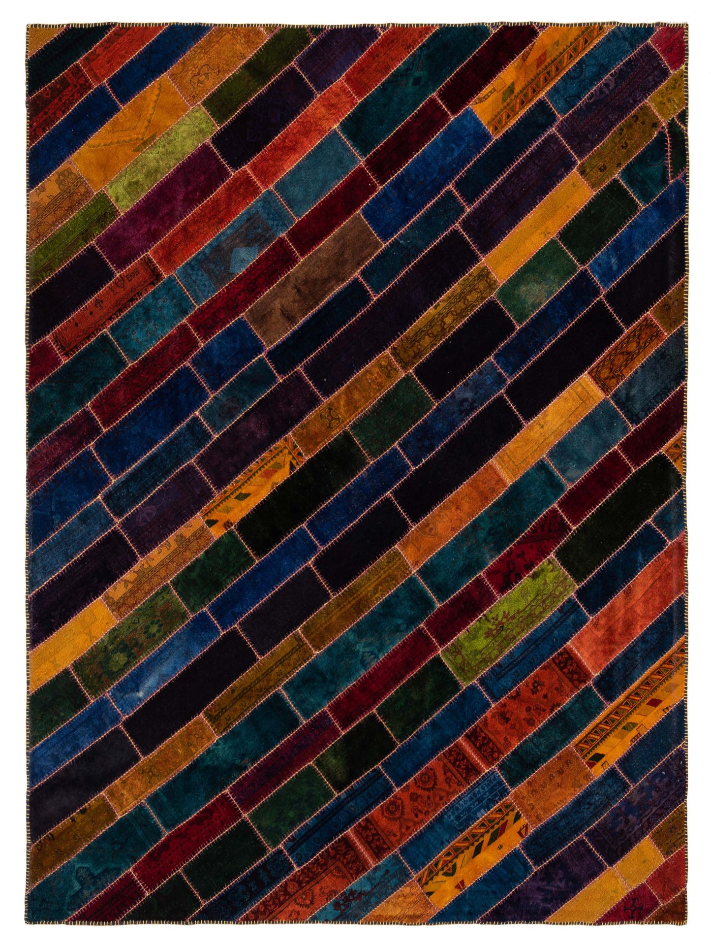 Pasha Turkish Vestige Patchwork Multi Contemporary