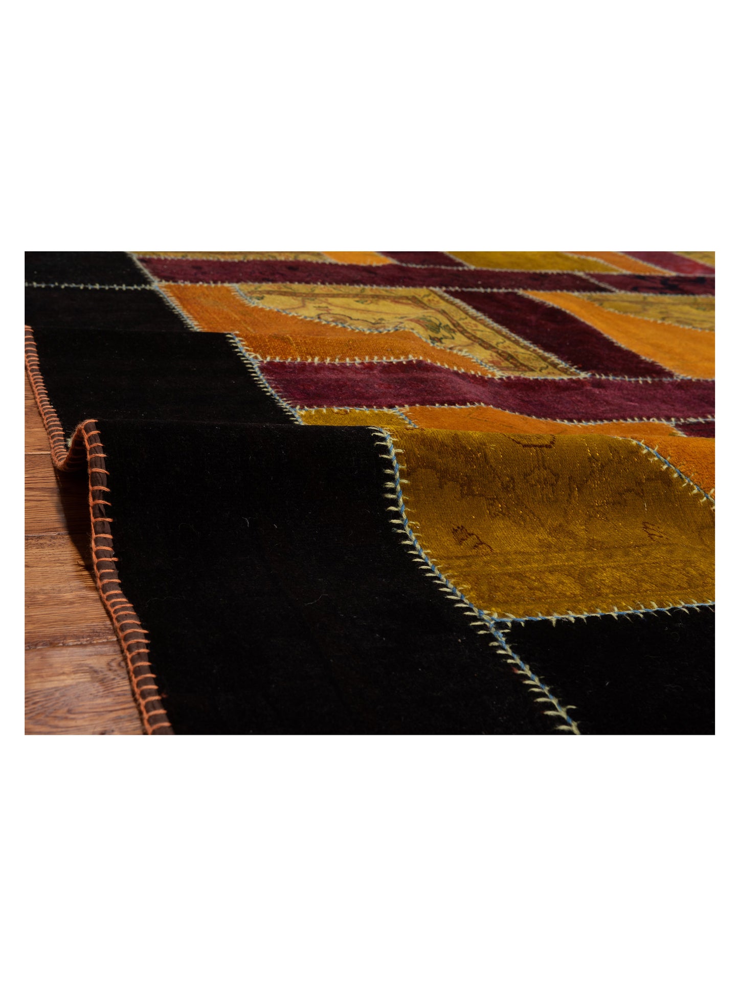 Turkish Vestige Patchwork 114240 Multi 9.4x12 Hand Knotted Rug