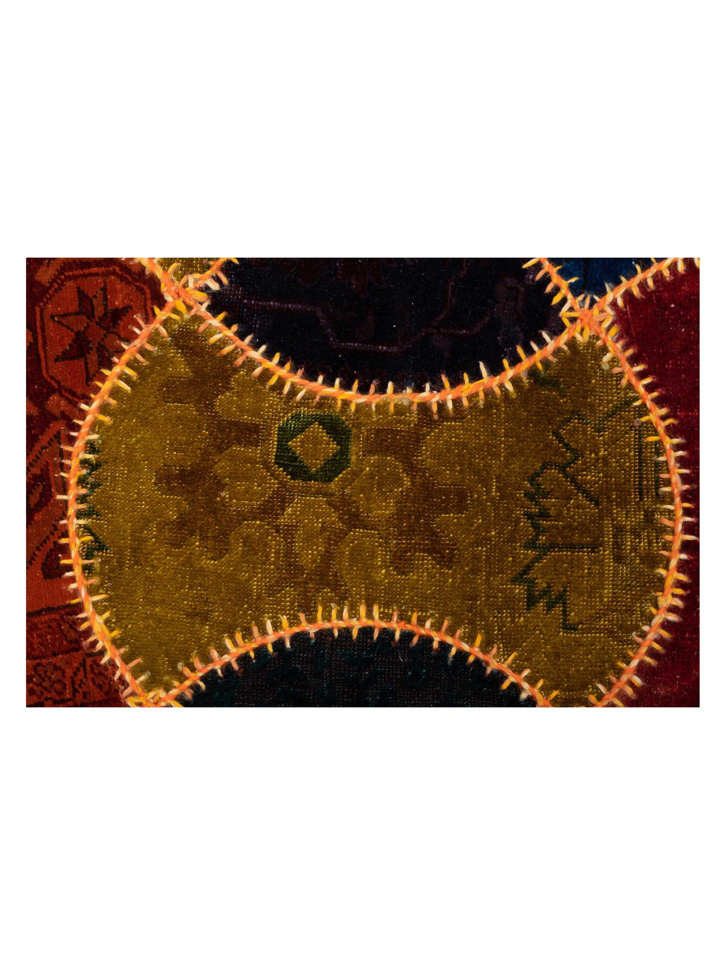 Turkish Vestige Patchwork 114242 Multi 10x11.4 Hand Knotted Rug