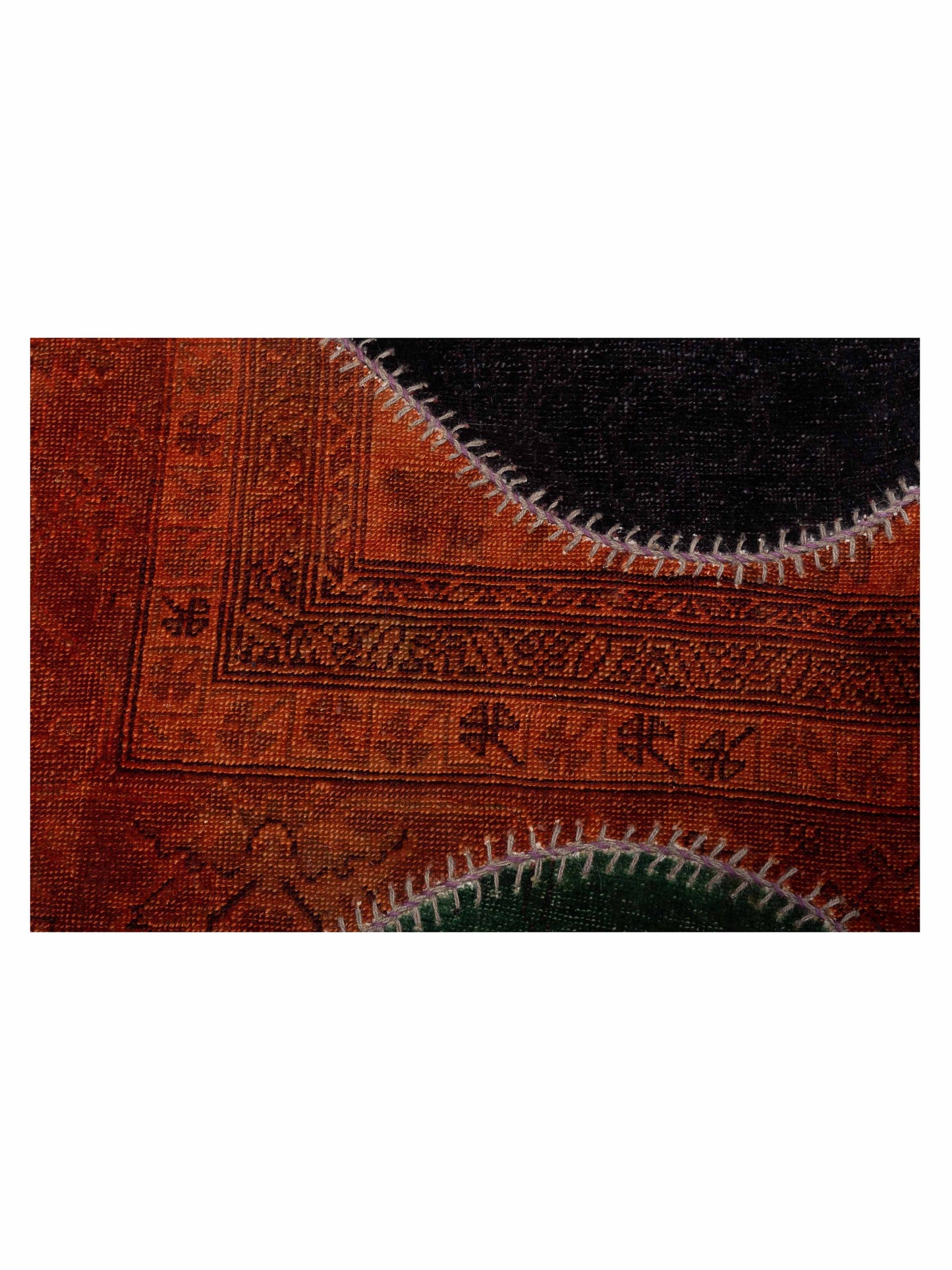 Turkish Vestige Patchwork 114244 Multi 7.3x8.8 Hand Knotted Rug