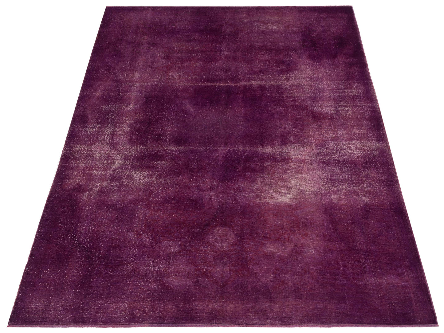 Vintage 114269 Plum 7.10x11.9 Hand Knotted Rug