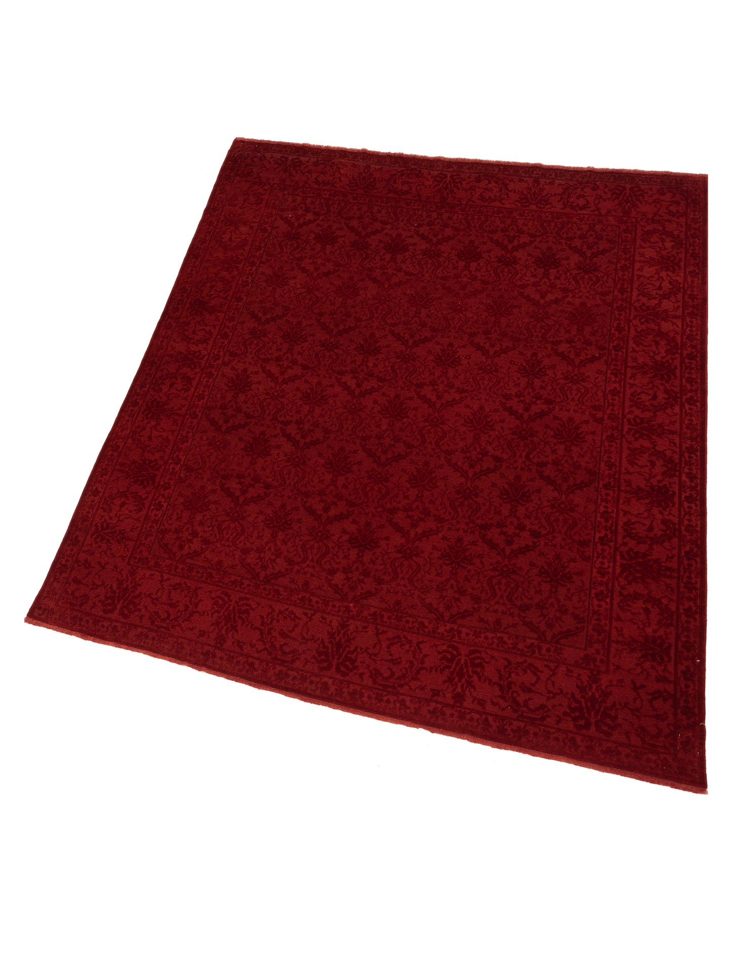 Vintage 114572 Red 8.4x10.3 Hand Knotted Rug