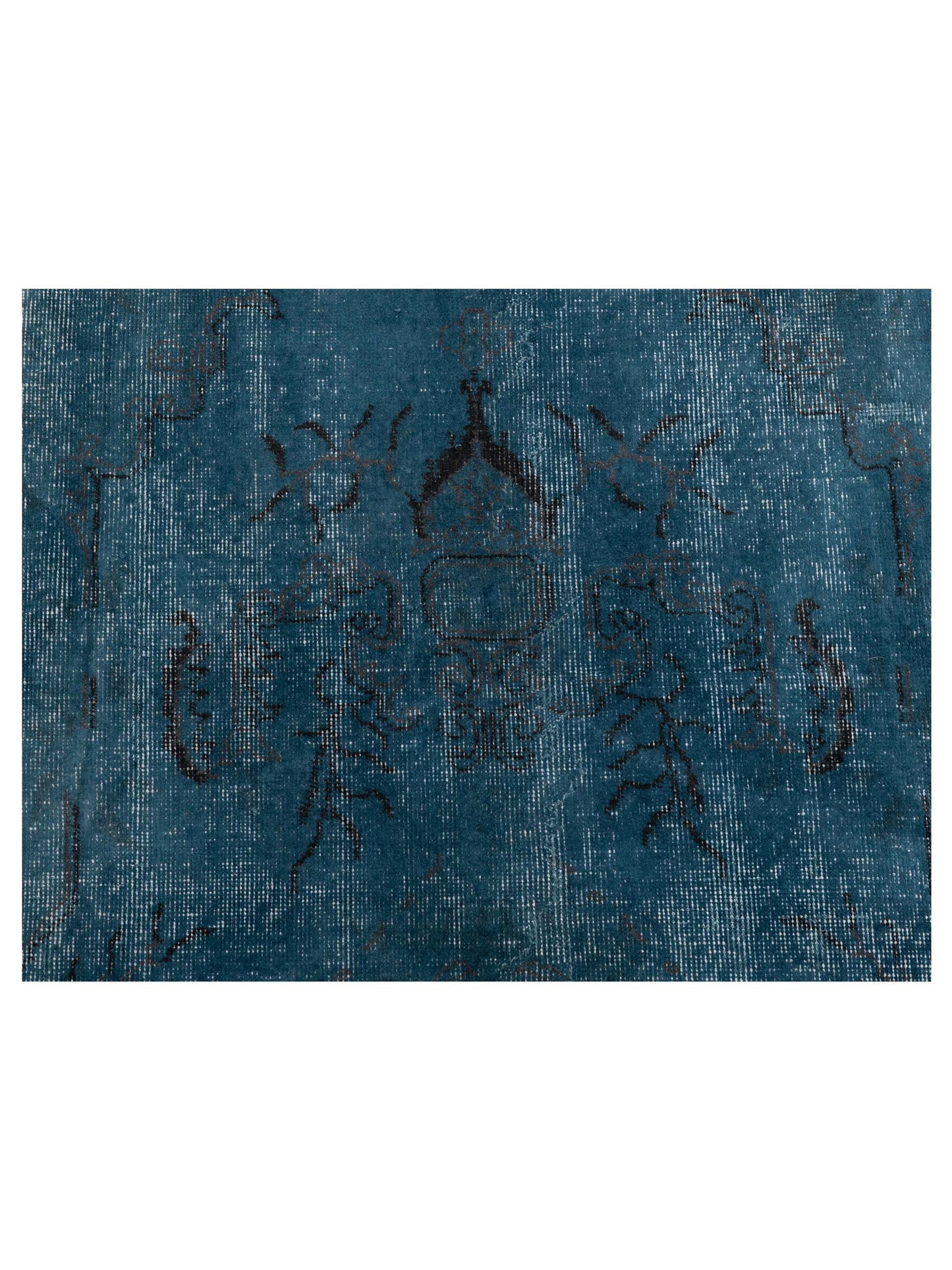 Vintage 114644 Blue 5.1x8.6 Hand Knotted Rug