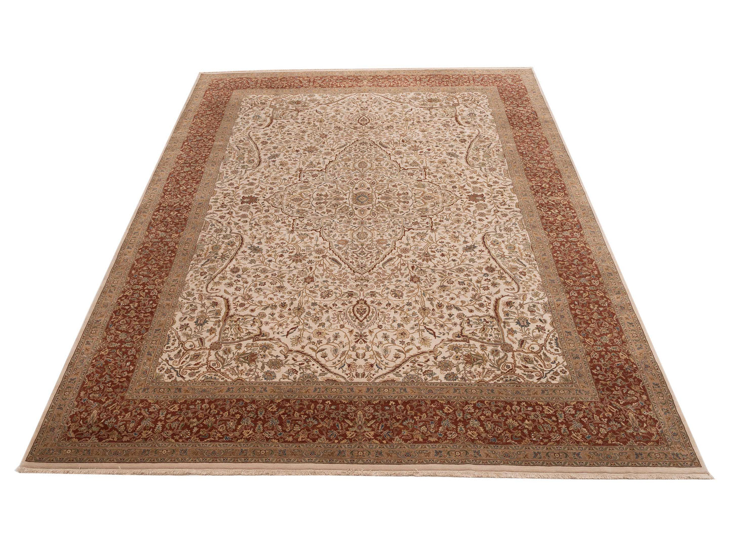Empire 114729 Ivory Brick 10.1x13.9 Hand Knotted Rug