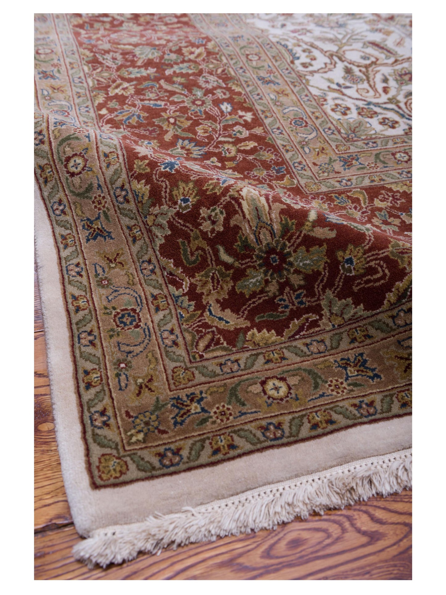 Empire 114729 Ivory Brick 10.1x13.9 Hand Knotted Rug
