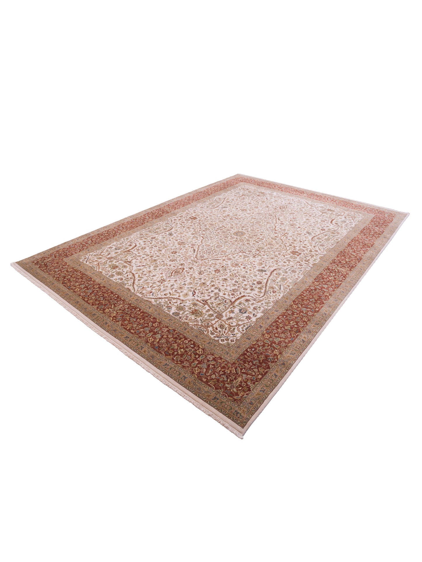 Empire 114729 Ivory Brick 10.1x13.9 Hand Knotted Rug