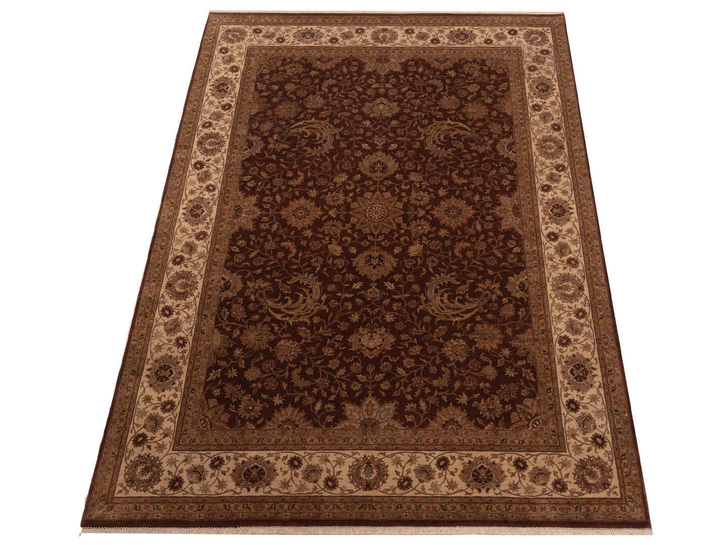 Empire 114732 Brown Ivory 8.8x11.8 Hand Knotted Rug