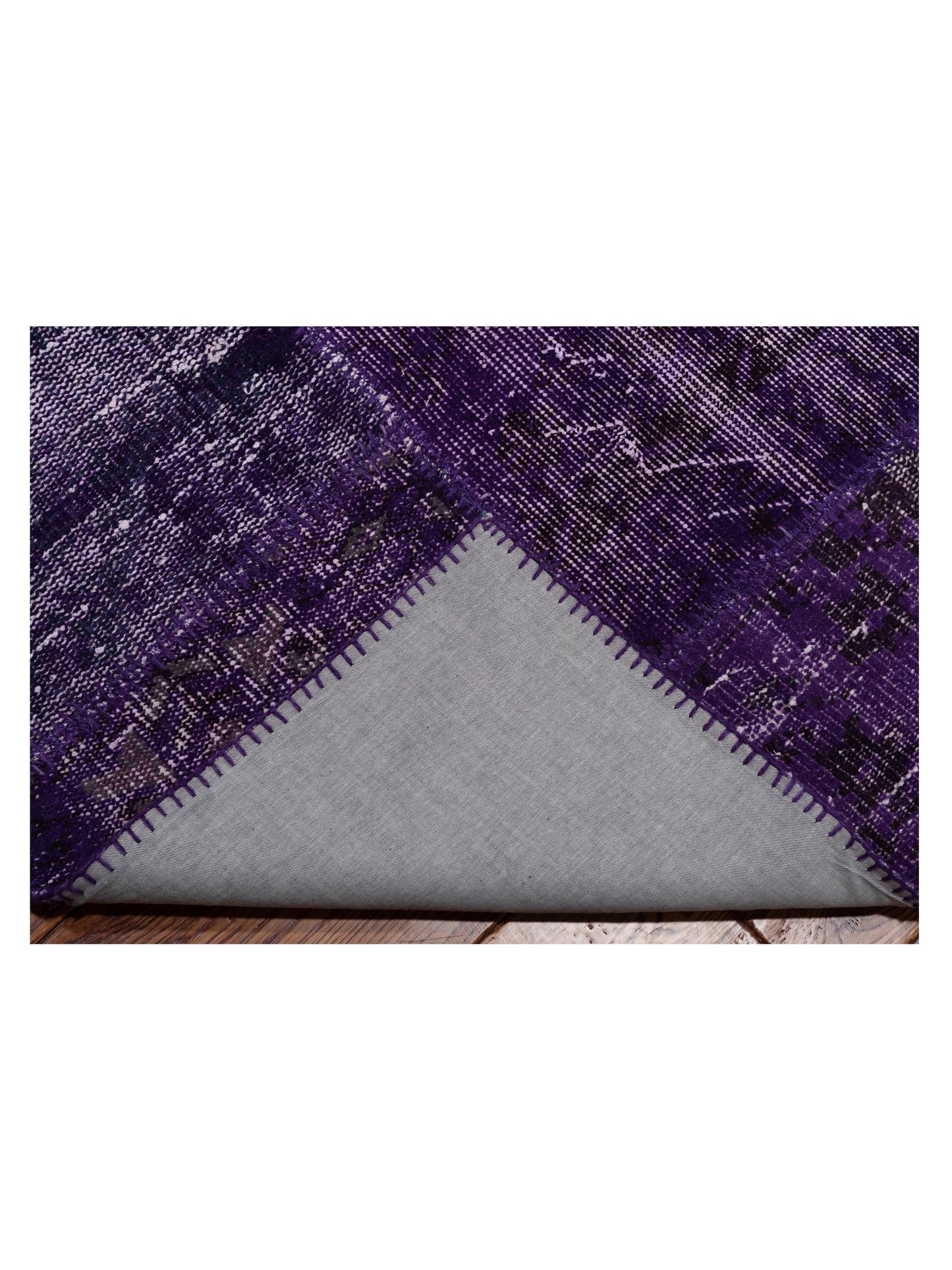 Turkish Vestige Patchwork 114841 Purple 12x14.10 Hand Knotted Rug