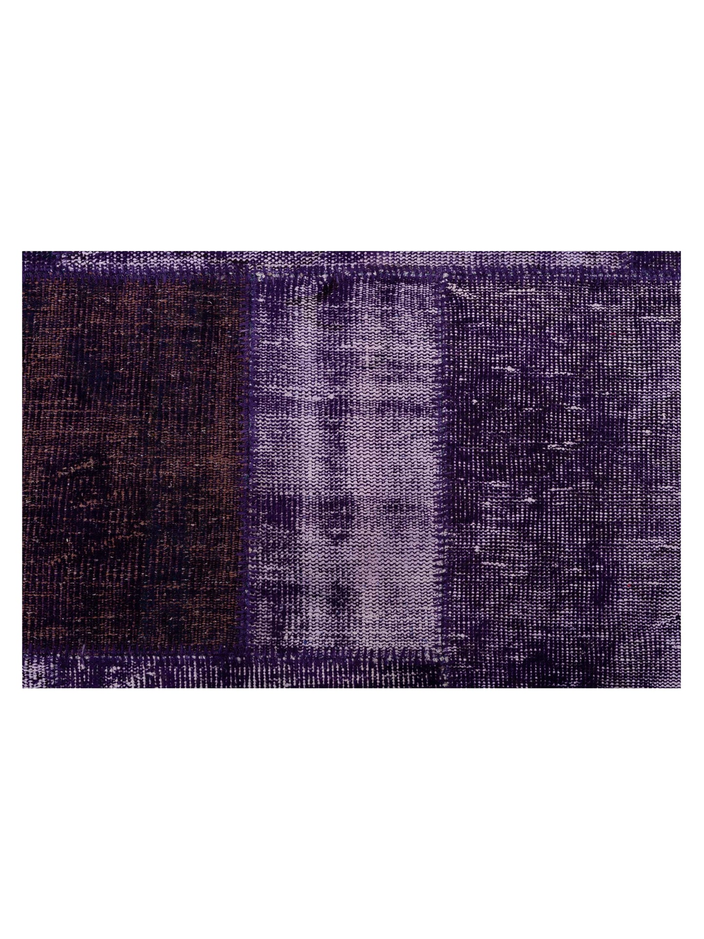 Turkish Vestige Patchwork 114841 Purple 12x14.10 Hand Knotted Rug