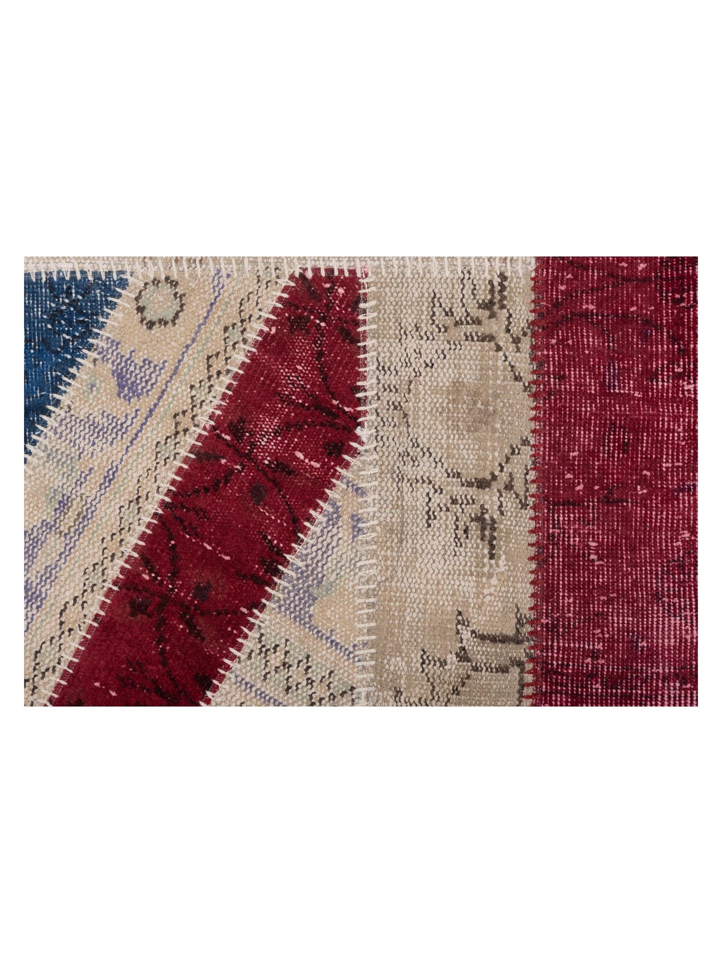 Turkish Vestige Patchwork 114925 Multi Multi 5.7x7.11 Hand Knotted Rug
