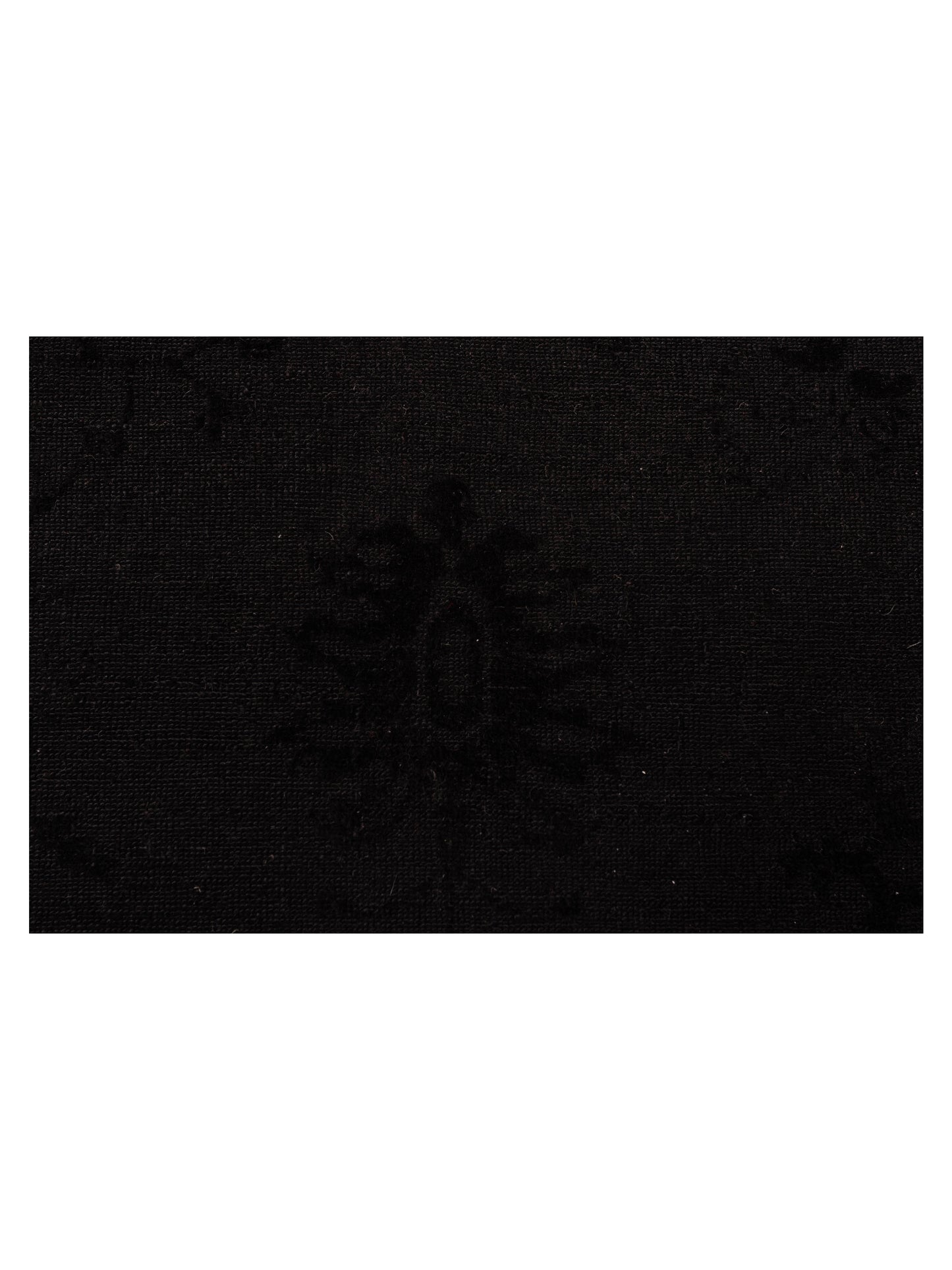 Vintage 114934 Black 7.2x10.3 Hand Knotted Rug