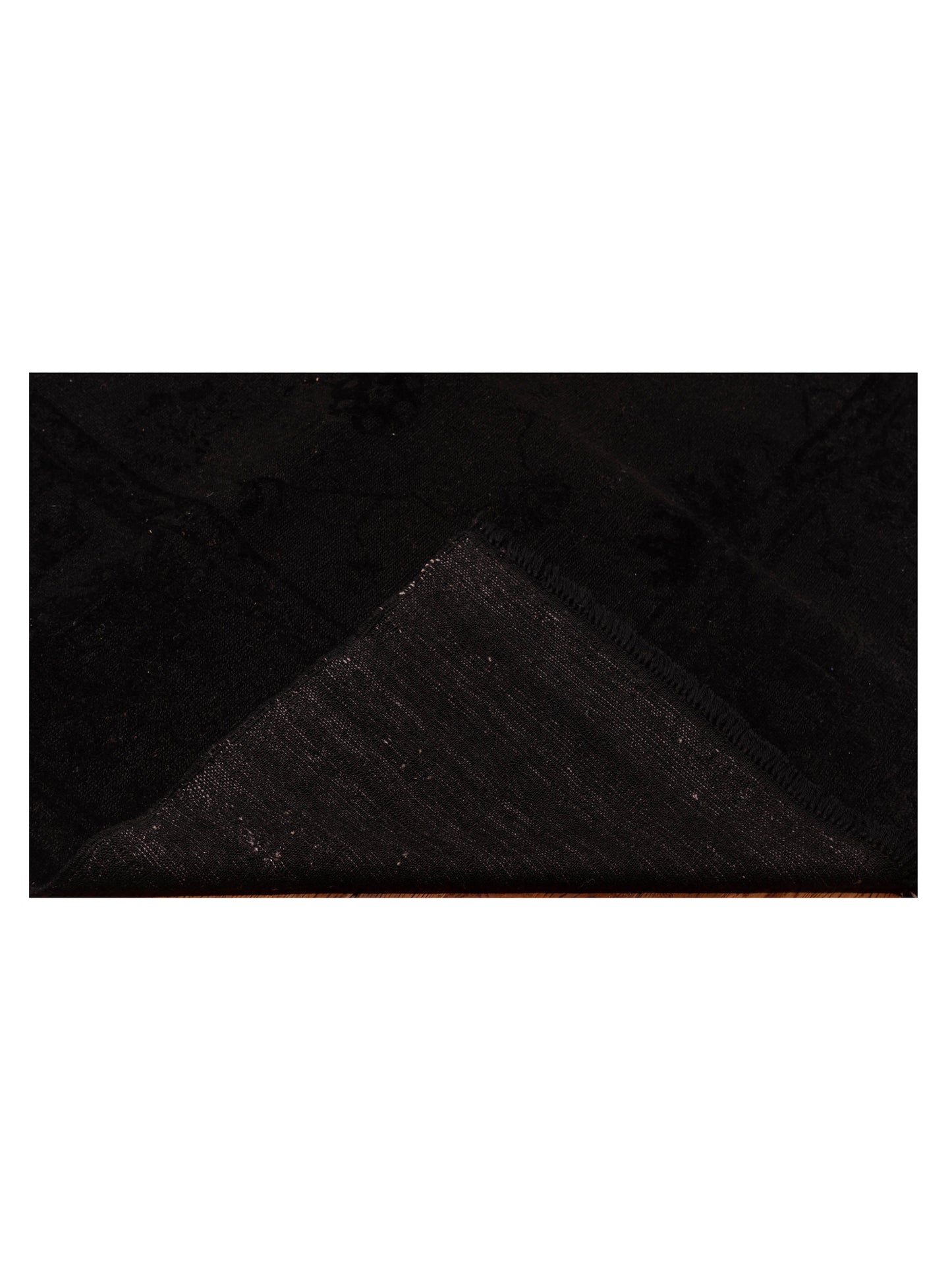 Vintage 114934 Black 7.2x10.3 Hand Knotted Rug