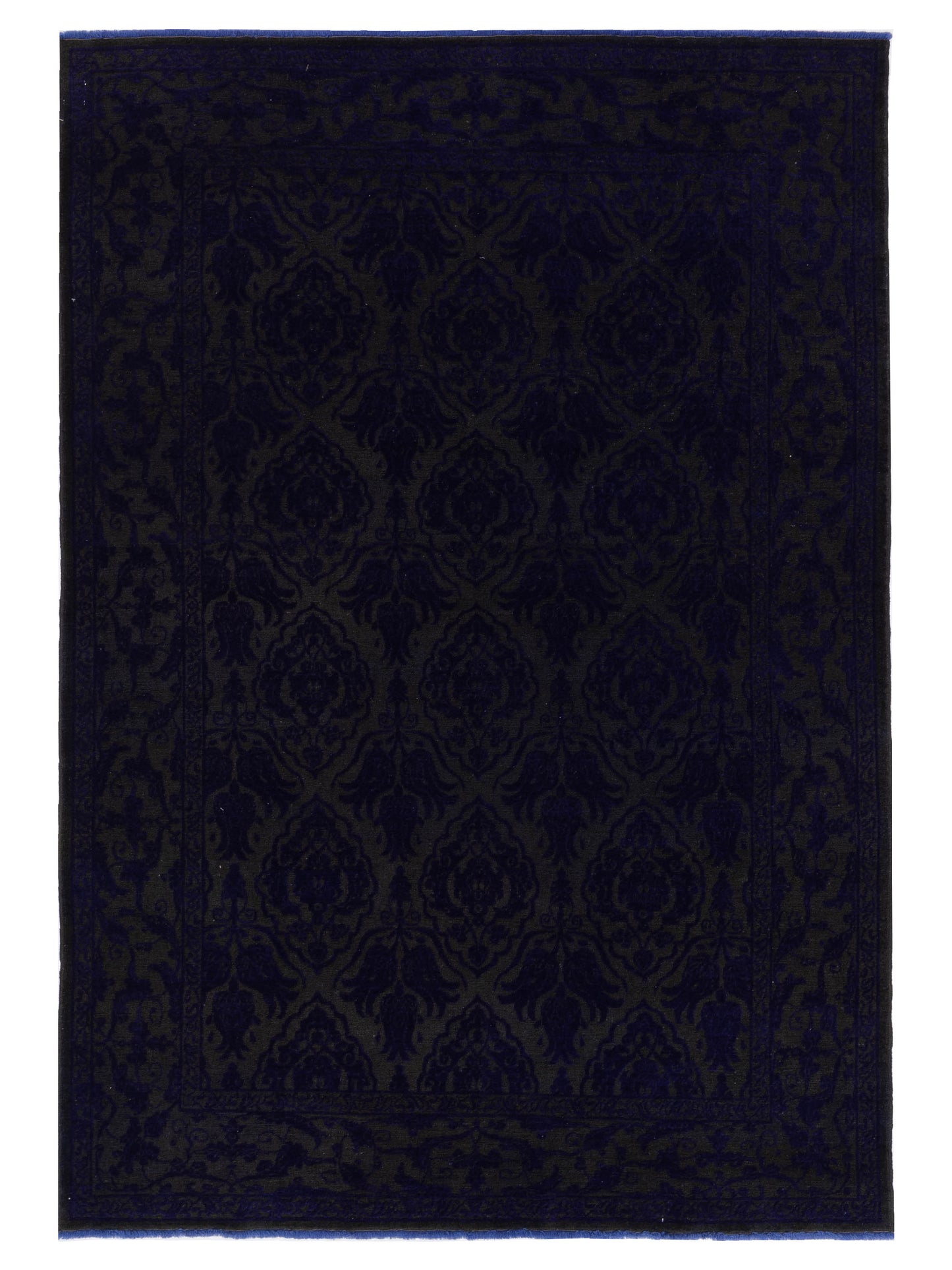 Pasha Color Bouquet Charcoal Purple Transitional