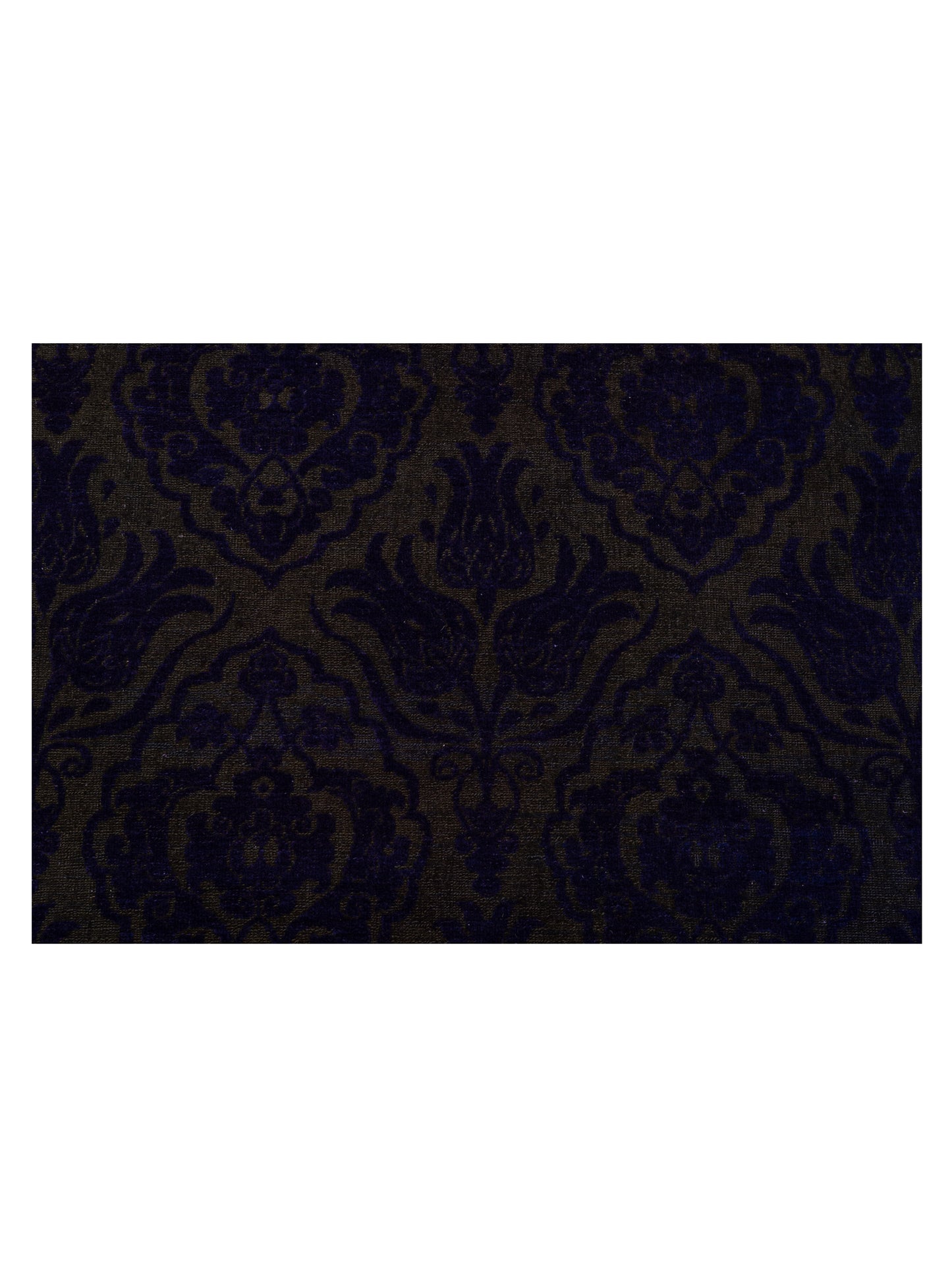 Color Bouquet 114938 Charcoal Purple 8.2x9.5 Hand Knotted Rug