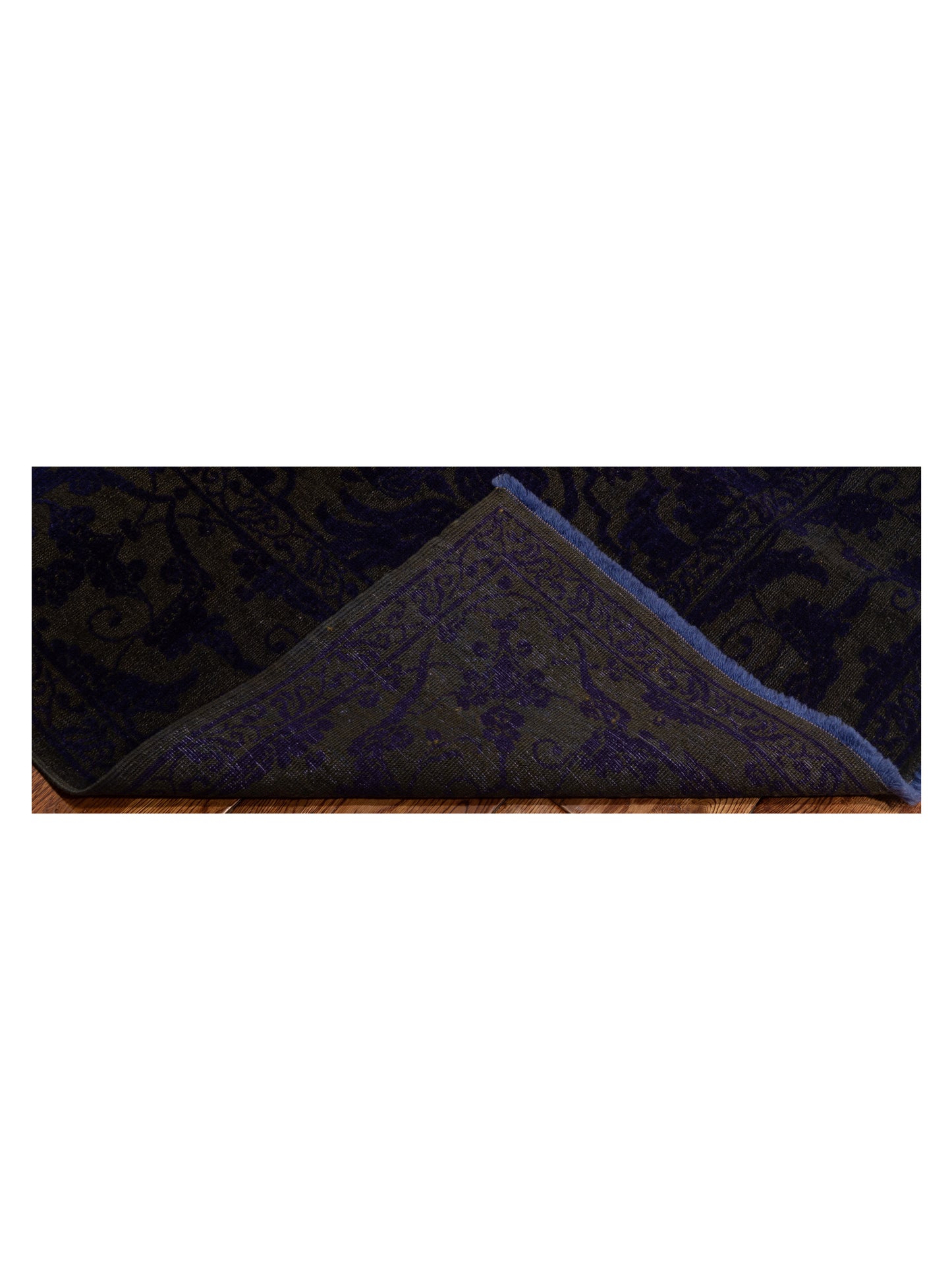Color Bouquet 114938 Charcoal Purple 8.2x9.5 Hand Knotted Rug