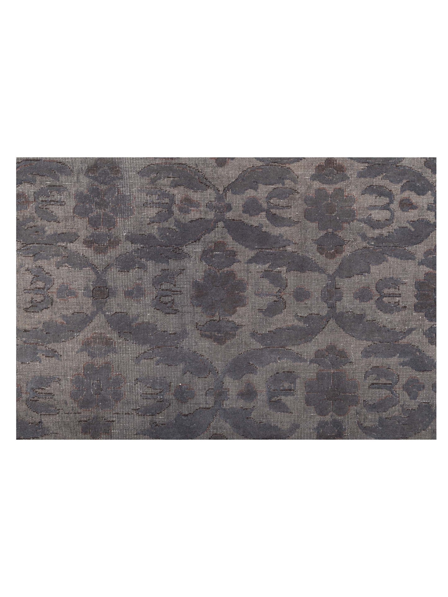 Vintage 114978 Gray 9.7x12.2 Hand Knotted Rug