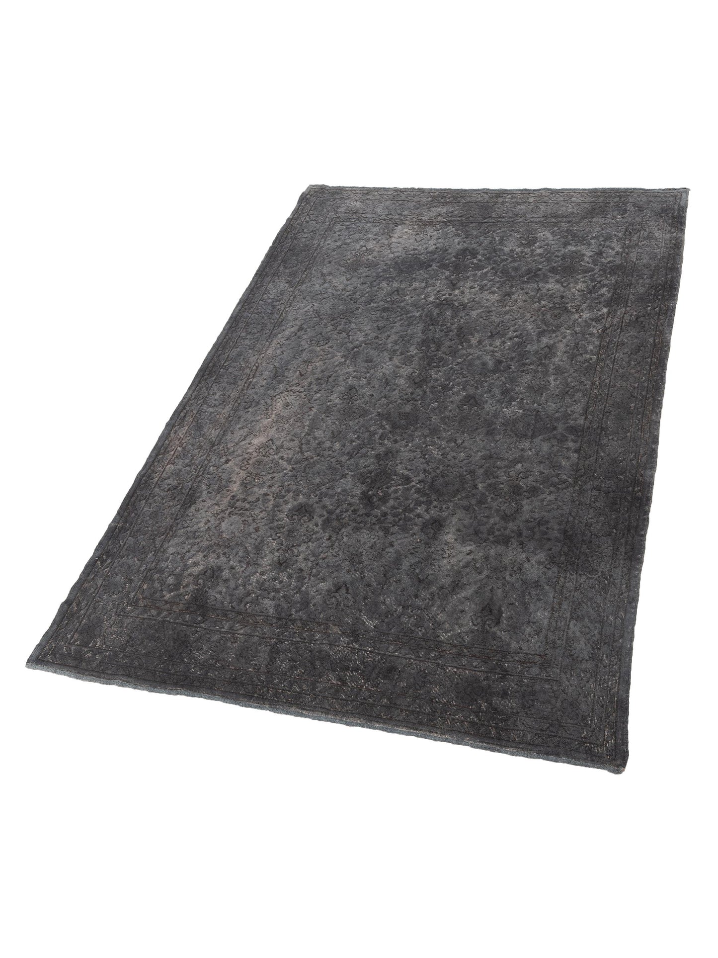 Vintage 114988 Gray 7x10.4 Hand Knotted Rug