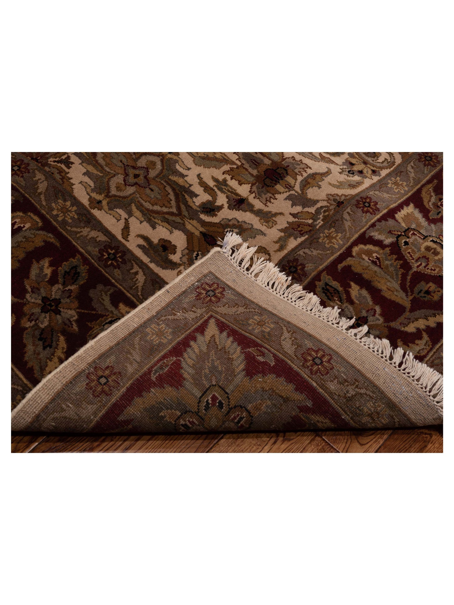 Ghazani 115012 Plum Gold 8x10 Hand Knotted Rug